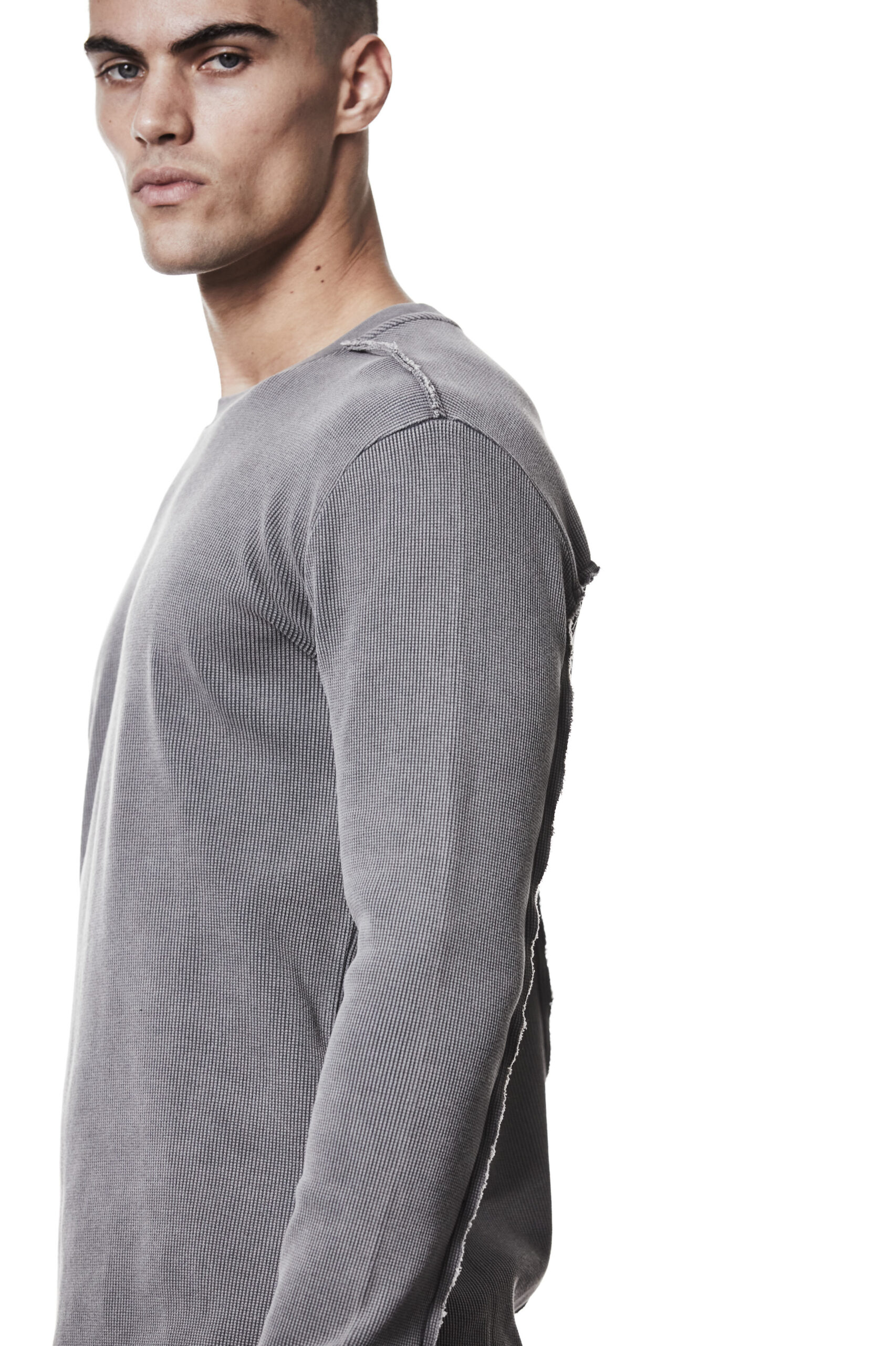 THOM KROM Longsleeve in Used Grey THOM KROM Longsleeve in Used Grey