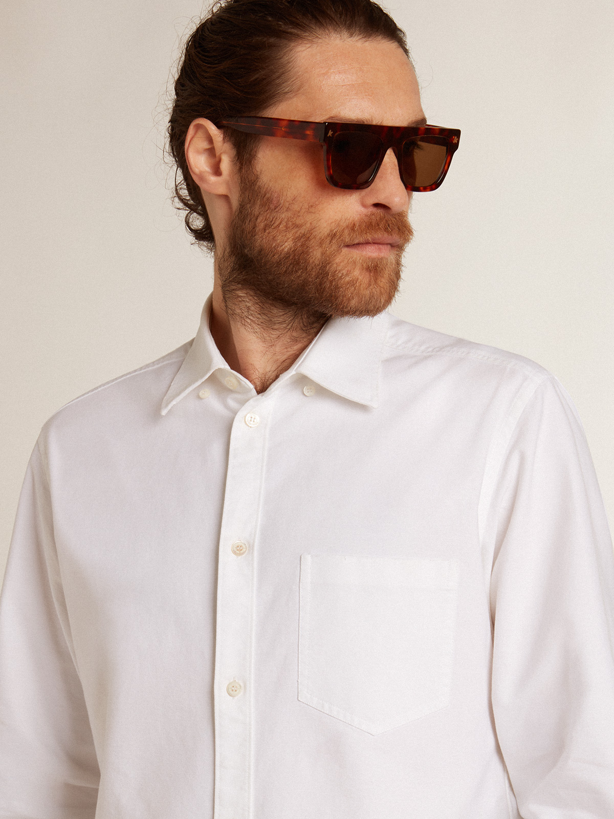 Golden Goose Shirt Regular in White