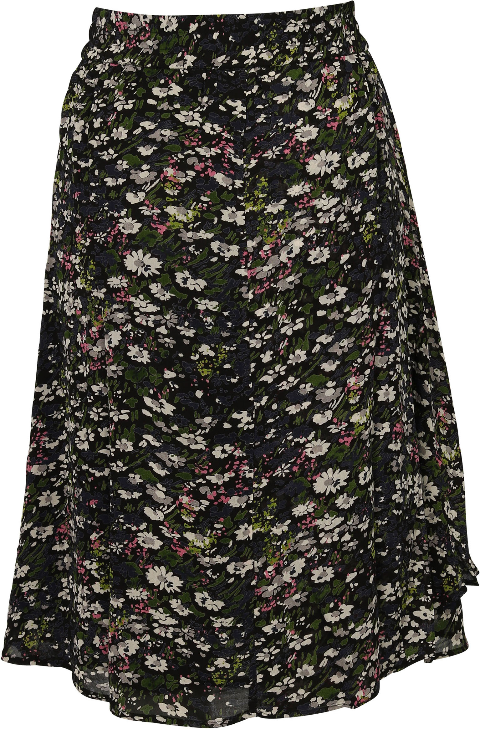 Ganni Skirt Flower Printed Georgette
