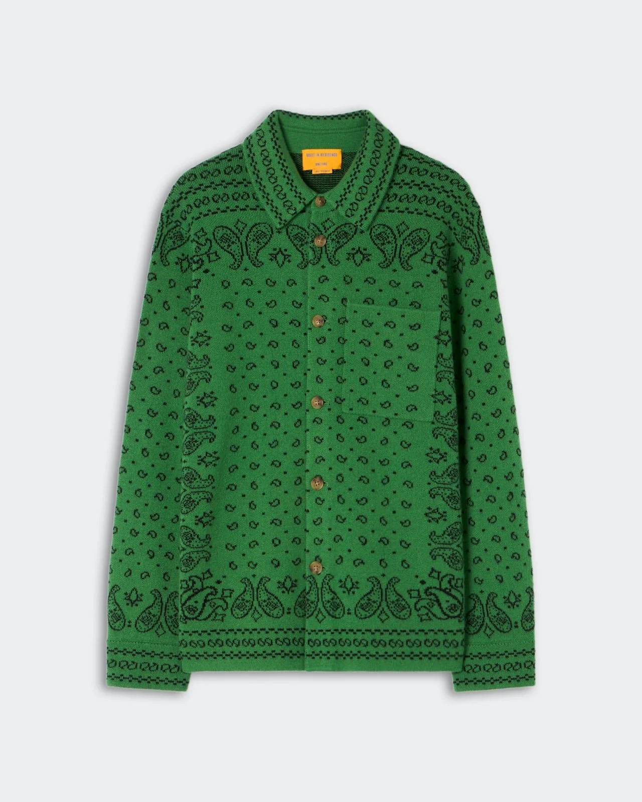 GUEST IN RESIDENCE Wild Rag Work Shirt Green Combo