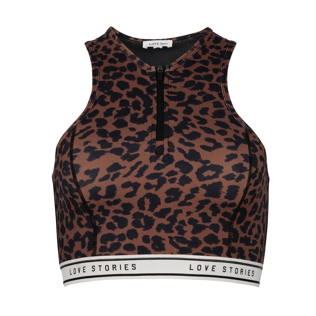 Love Stories Cover Up Top Liz Leopard L