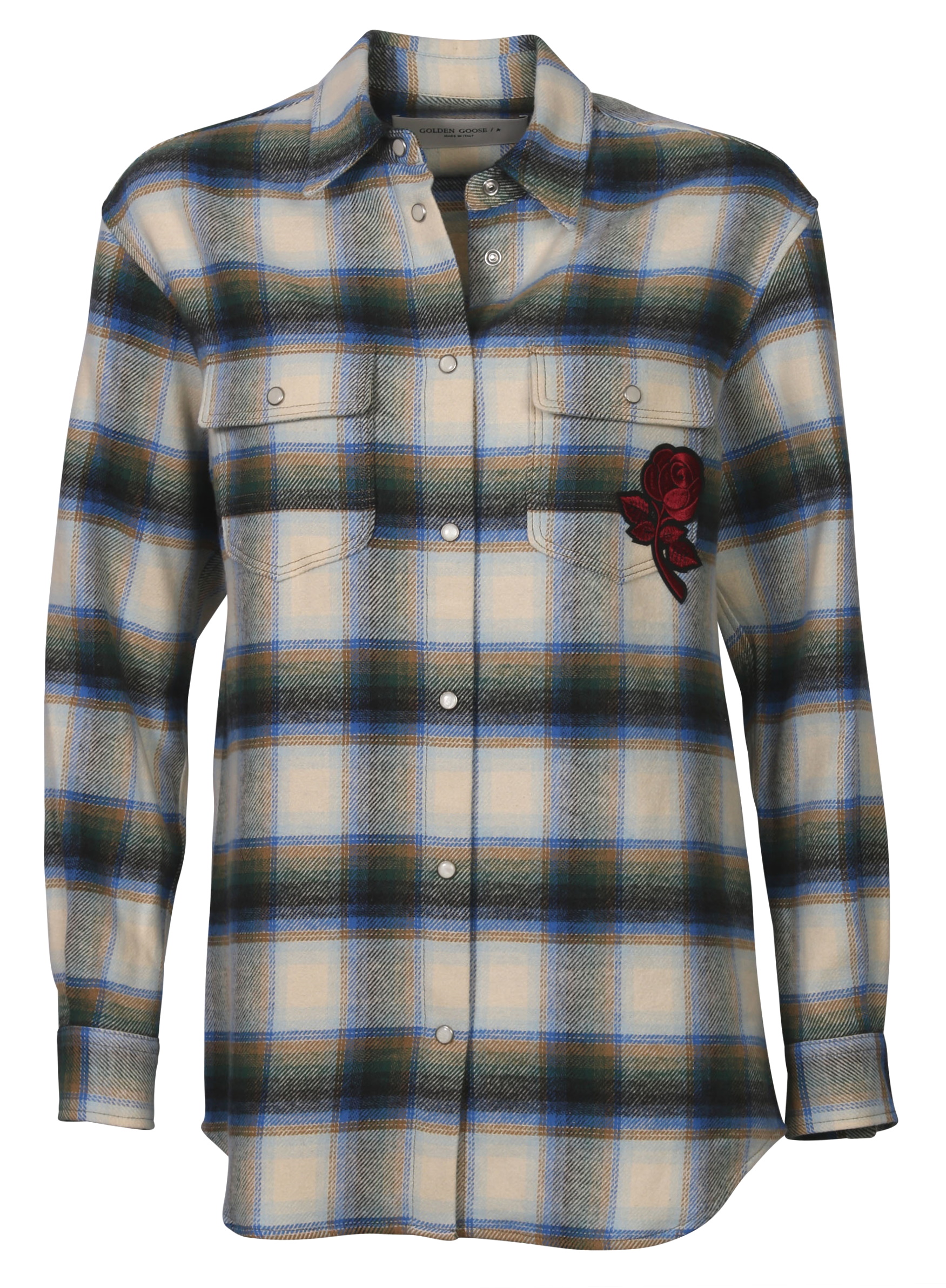 Golden Goose Check Shirt Allison Boyfriend Multicolour