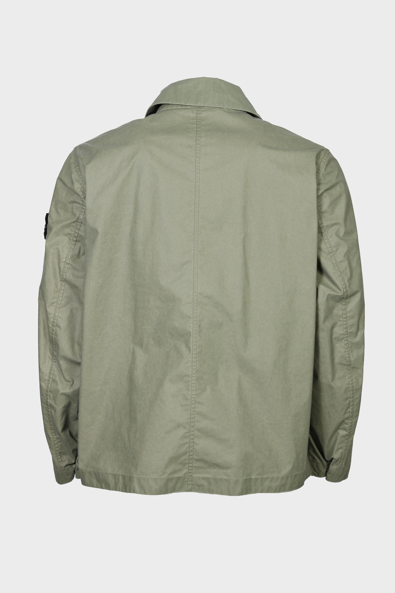 STONE ISLAND Waxed Jacket in Olive