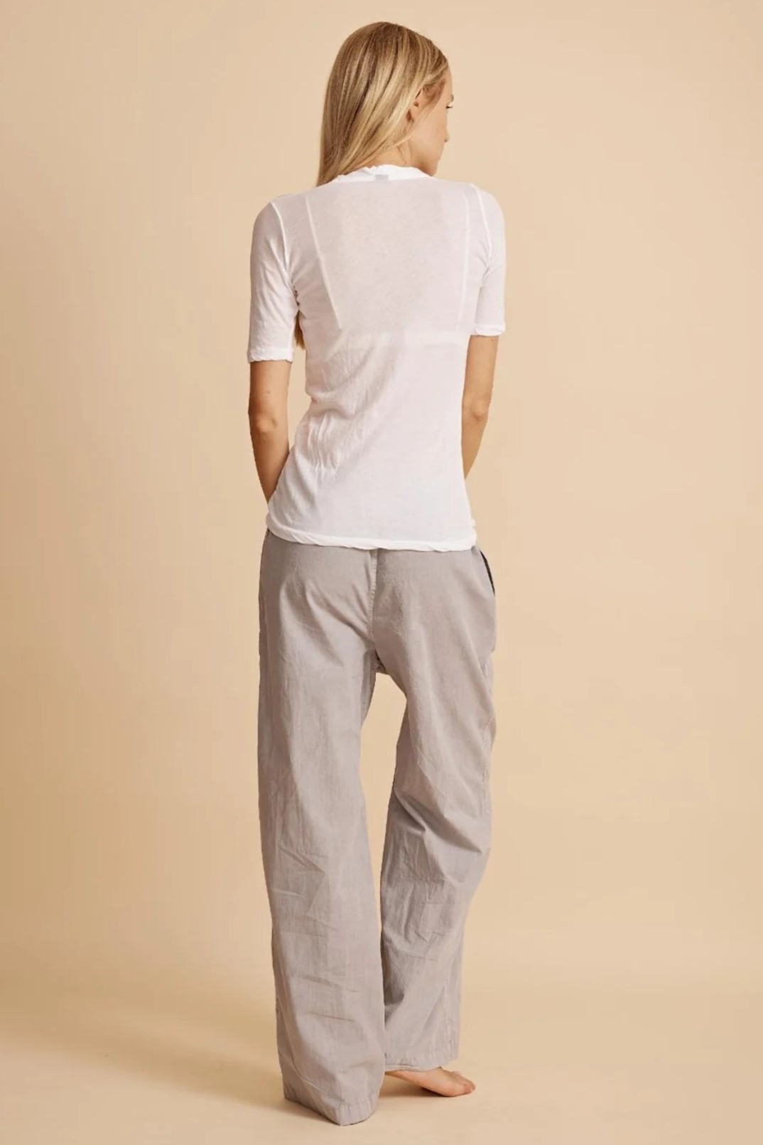 ALL III Super Light Cotton Tissue T-Shirt in White L