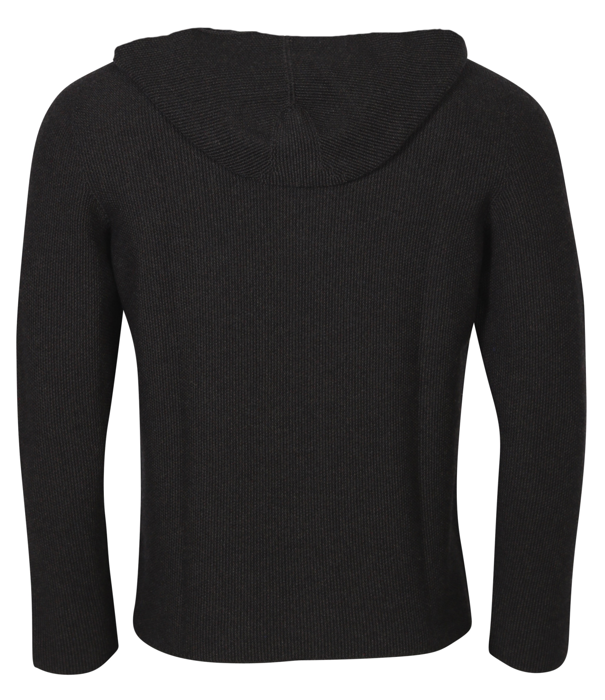 Hannes Roether Zip Knit Cardigan Dark Grey