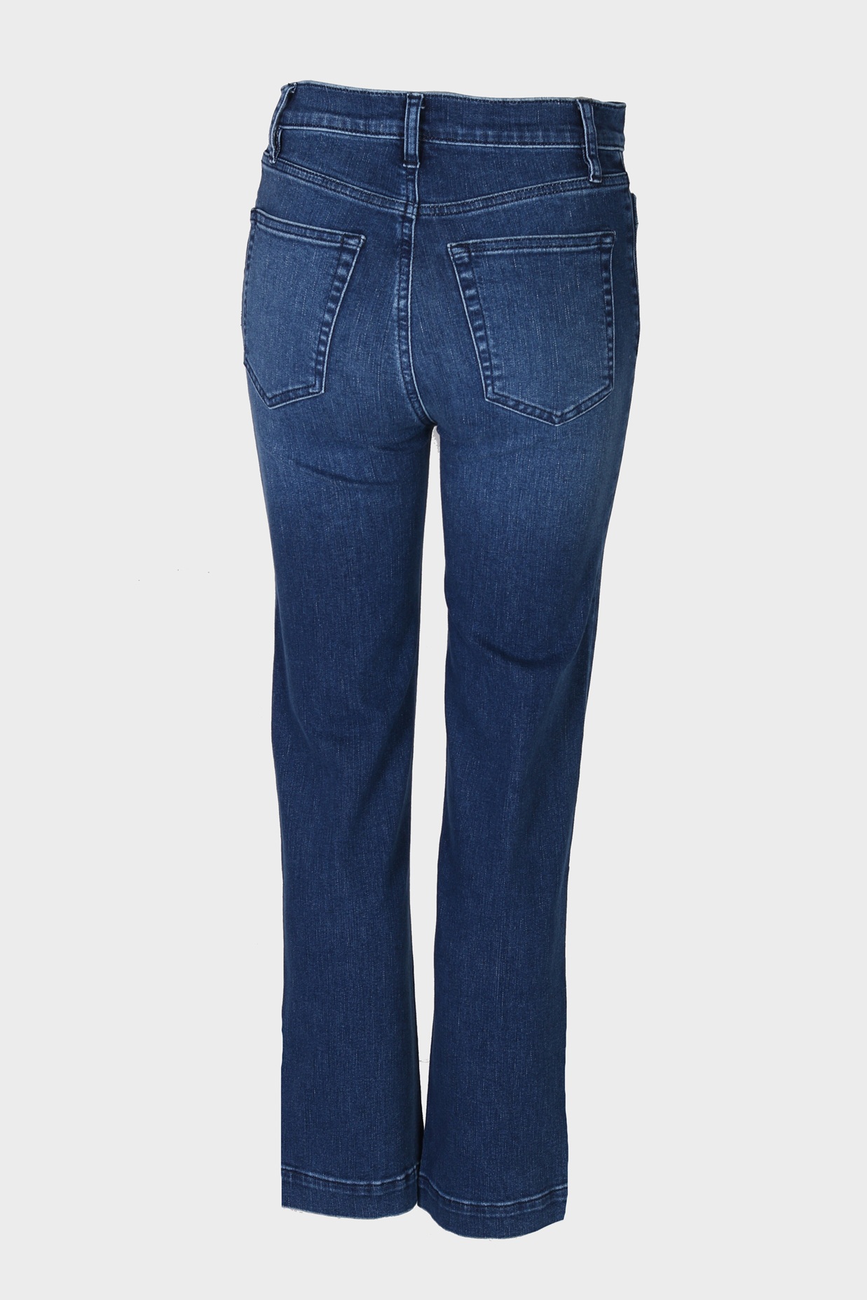 FRAME Le Sleek Straight Patch Pocket Jeans in Good Life Wash