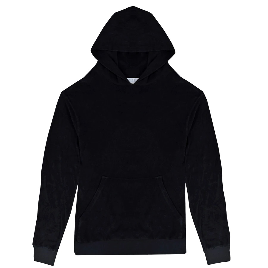 Jasper Los Angeles Terry Hoodie Malibu in Black