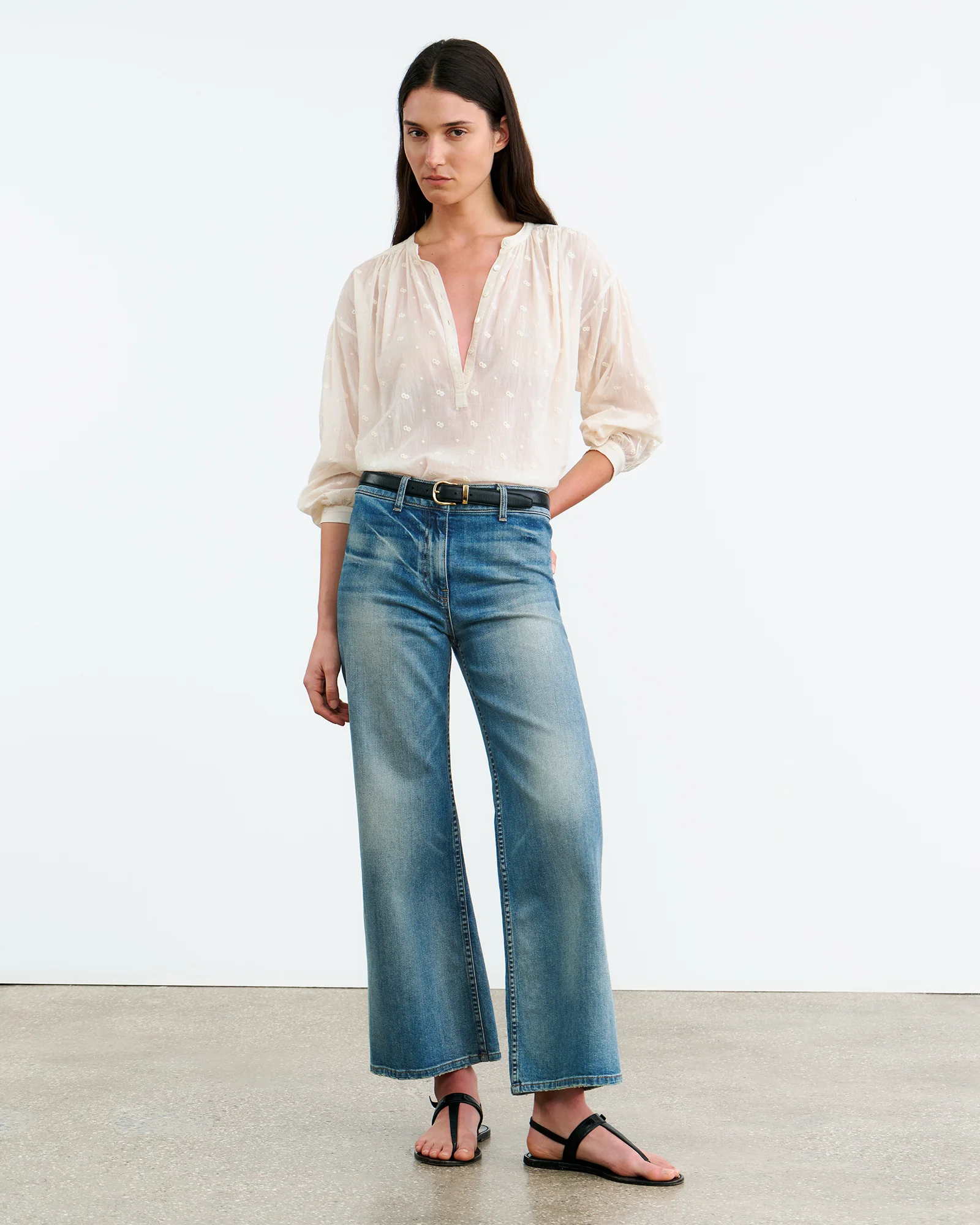 NILI LOTAN Neville Blouse in Ivory NILI LOTAN Neville Blouse in Ivory