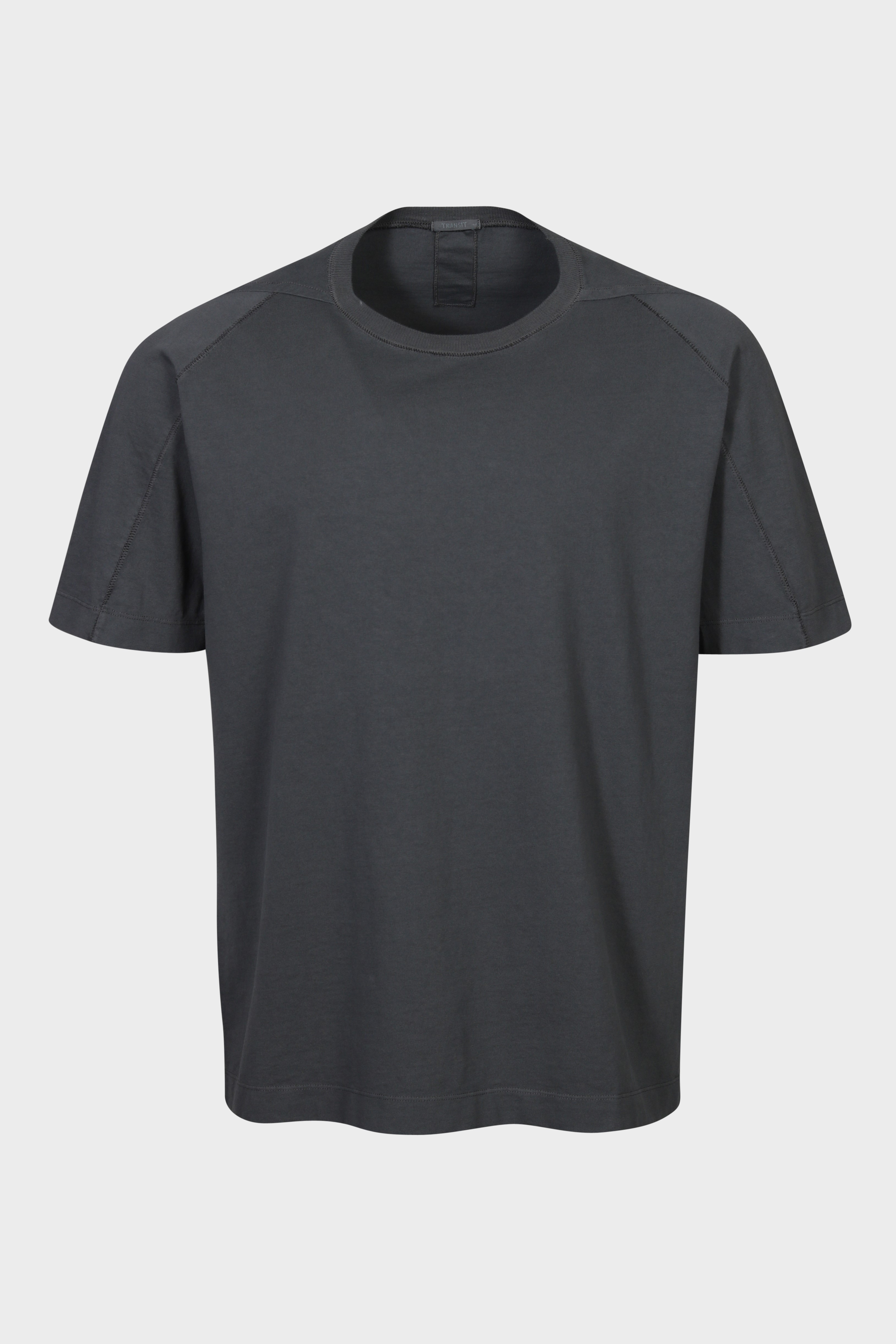 TRANSIT UOMO Heavy Cotton T-Shirt in Charcoal TRANSIT UOMO Heavy Cotton T-Shirt in Charcoal