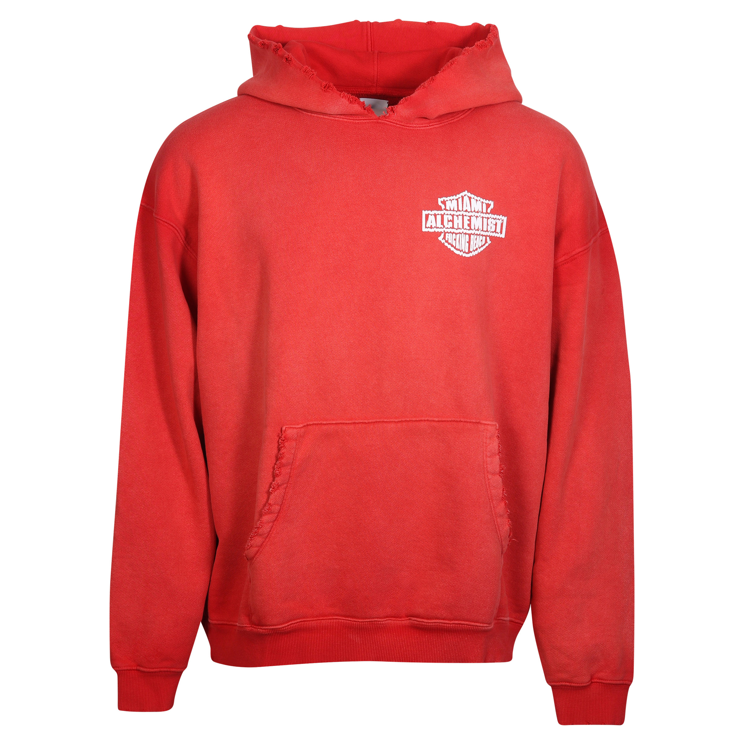 Unisex Alchemist Coaster Hoodie in Red Back Printed S