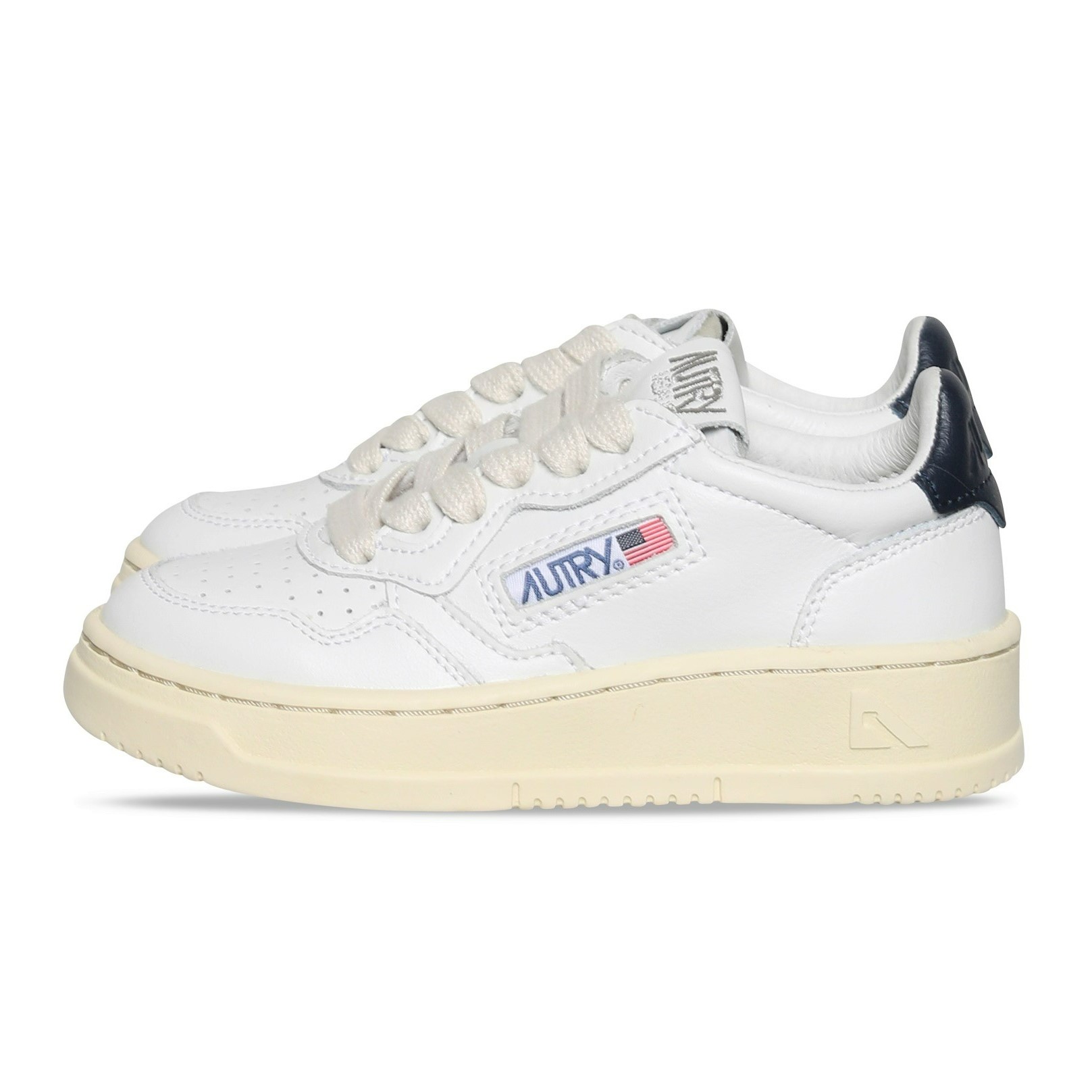-Kids- Autry Action Shoes Low Sneaker in White/Blue 27
