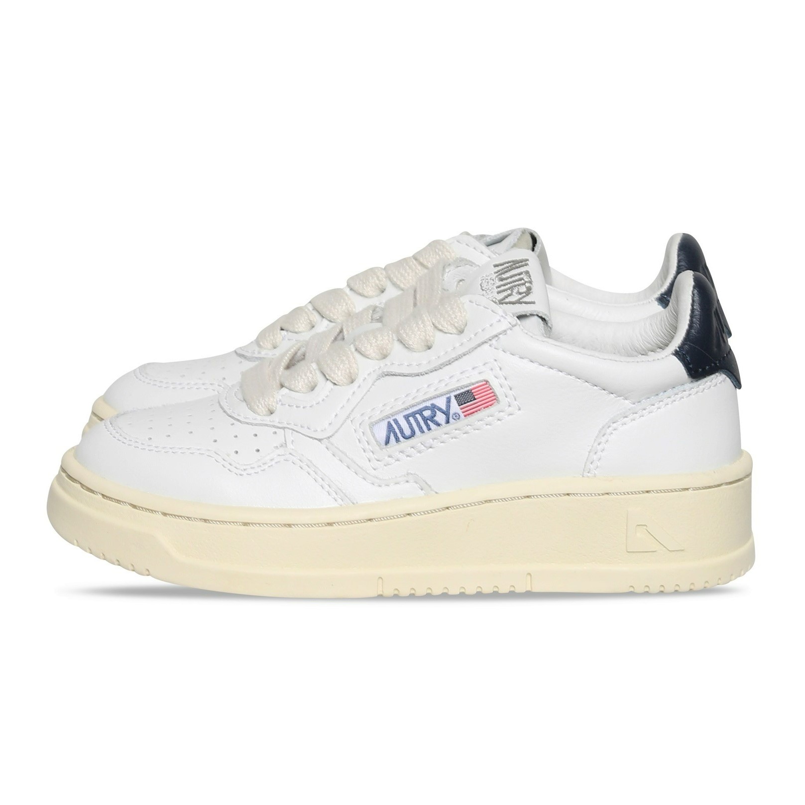 -Kids- Autry Action Shoes Low Sneaker in White/Blue