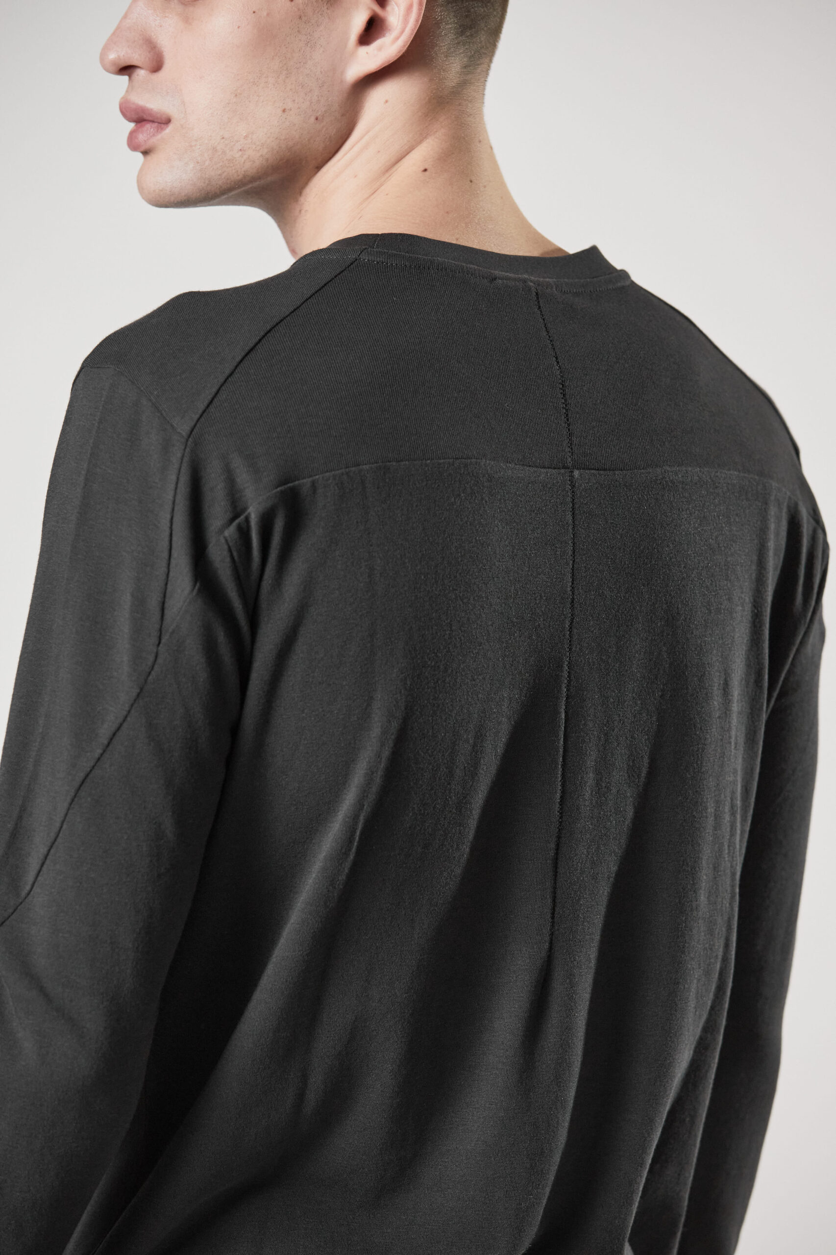 THOM KROM Soft Cotton Stretch Sweatshirt in Iron Grey S