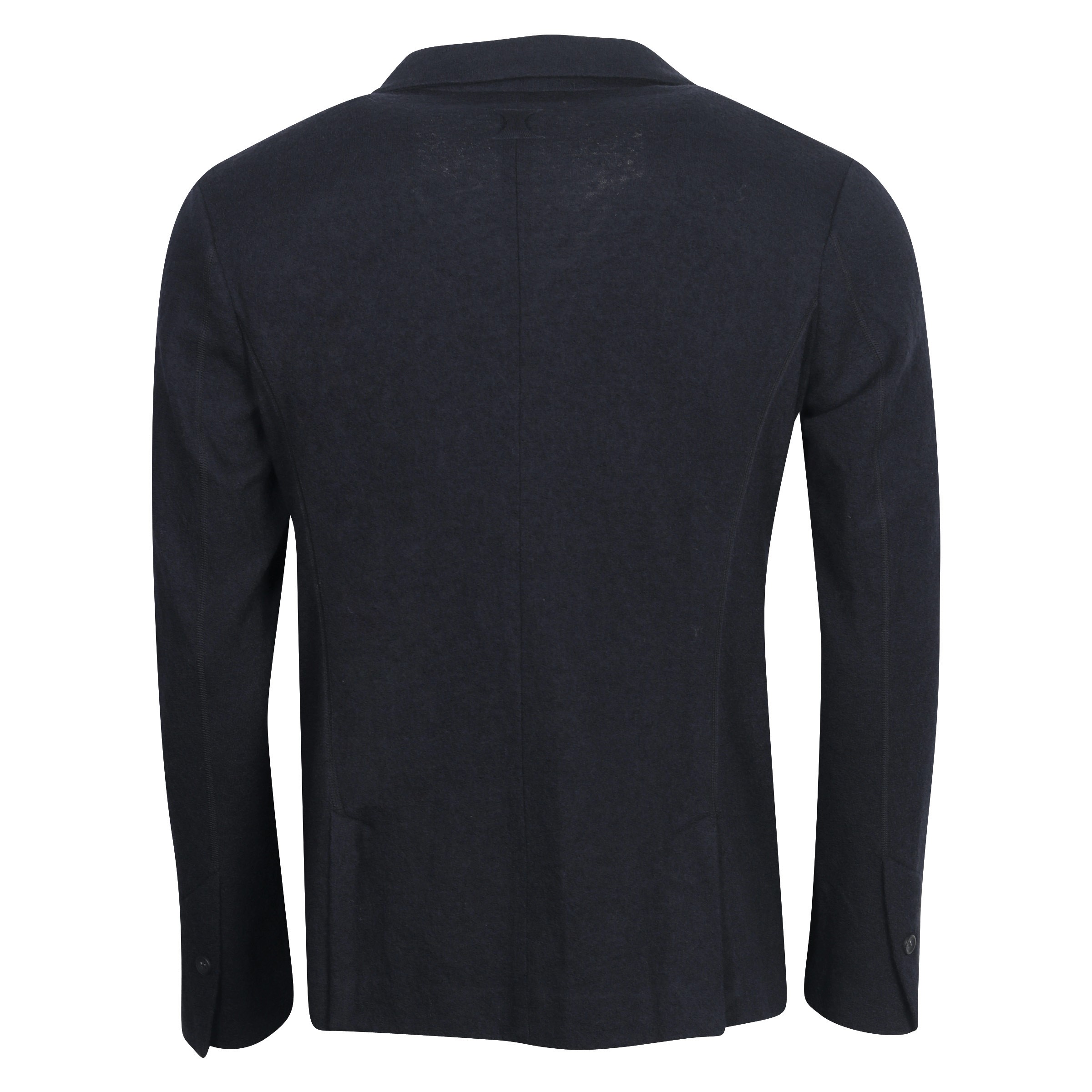 Hannes Roether Boiled Knit Jacket in Navy