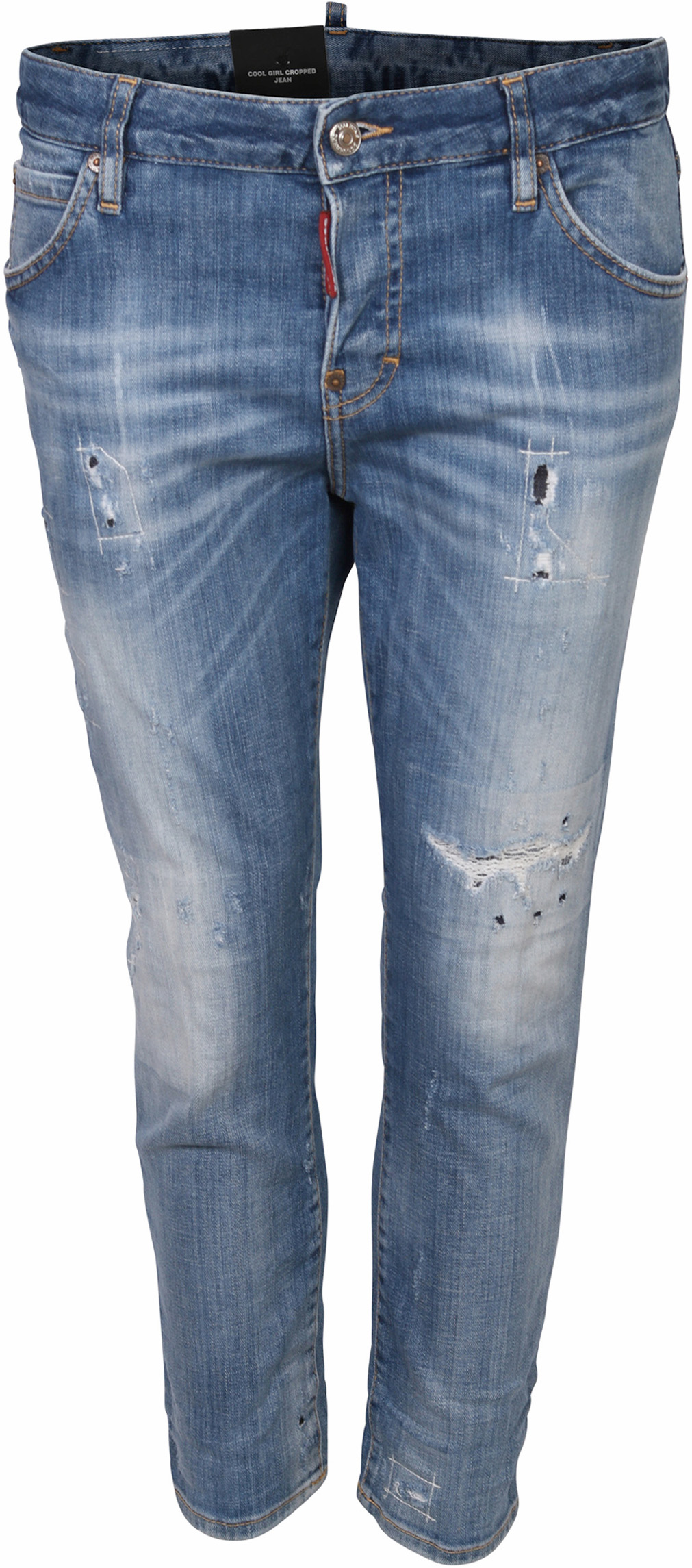 Dsquared Jeans Cool Girl Cropped Light Blue Washed