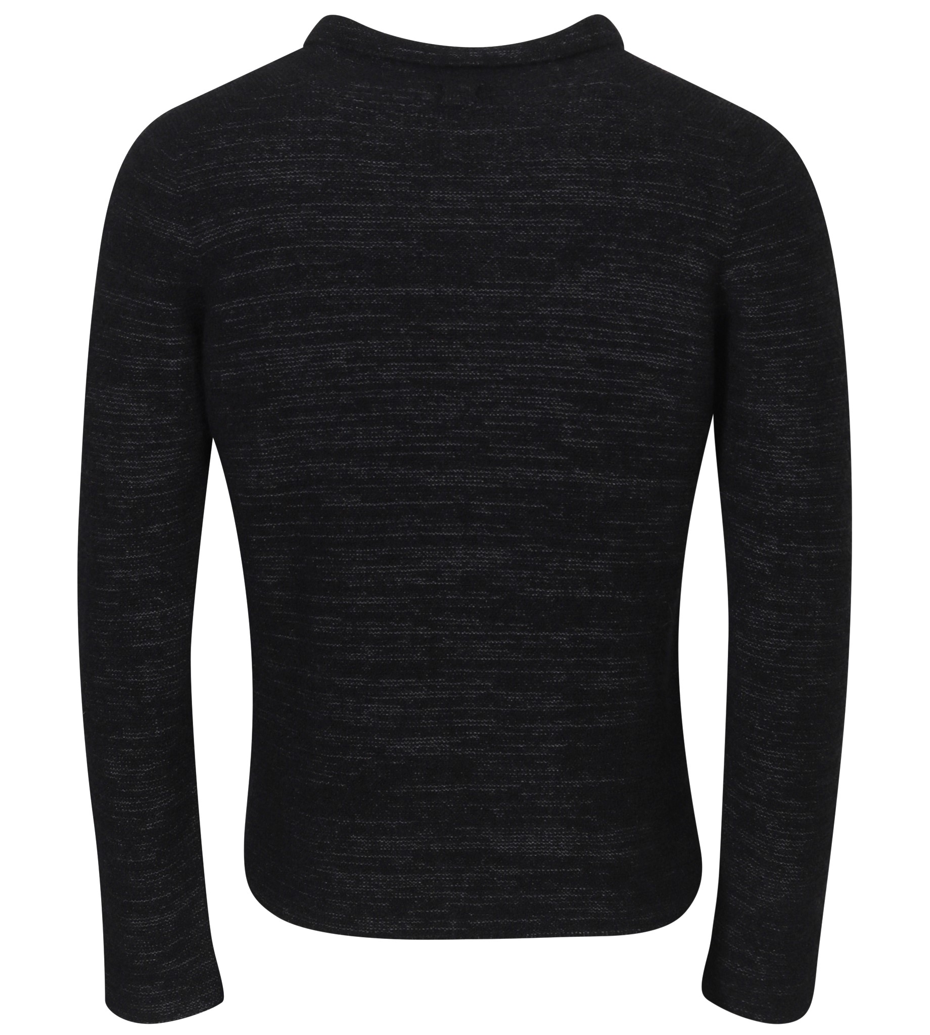 HANNES ROETHER Merino Knit Pullover in Black