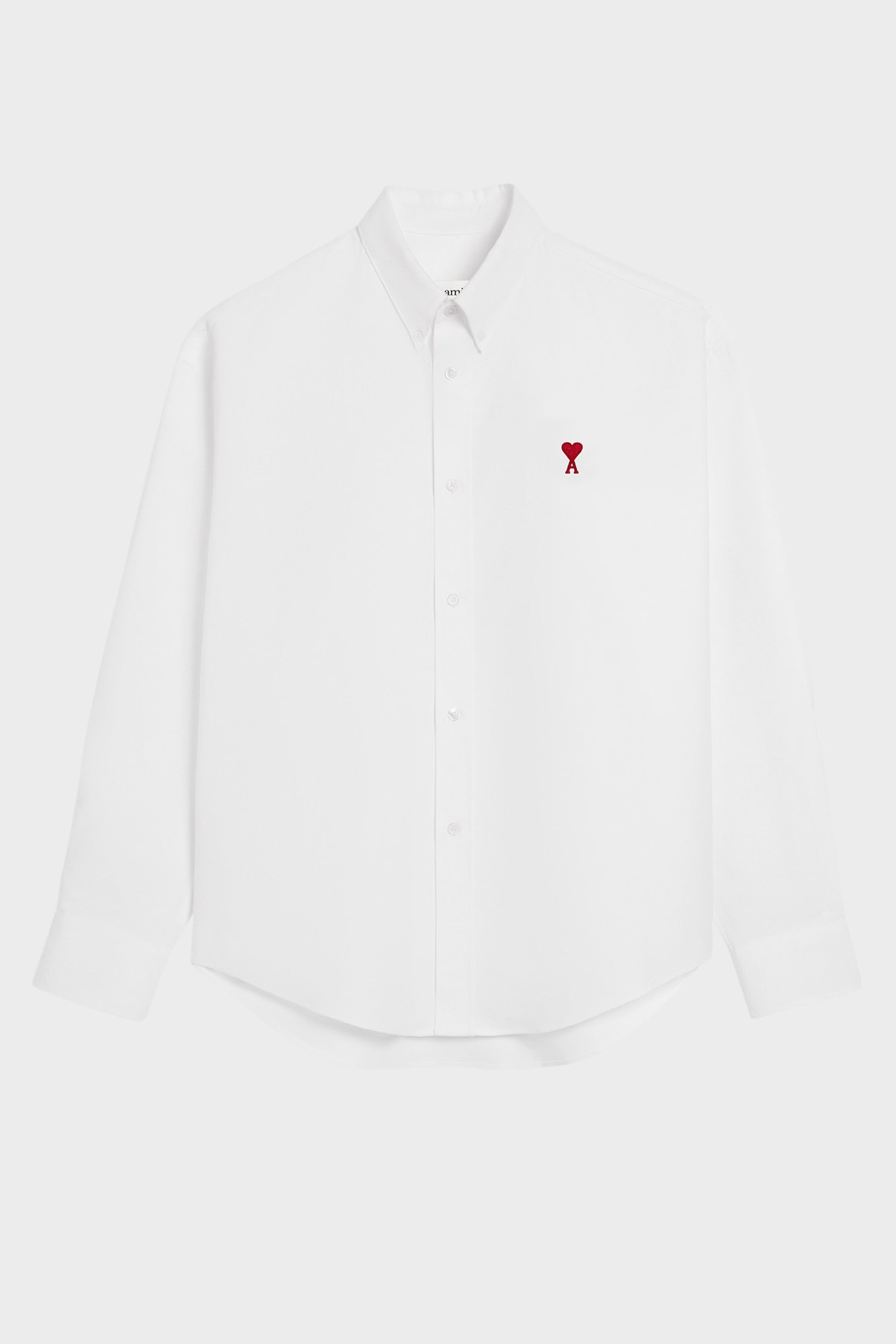 AMI PARIS de Coeur Boxy Fit Shirt in White XXL