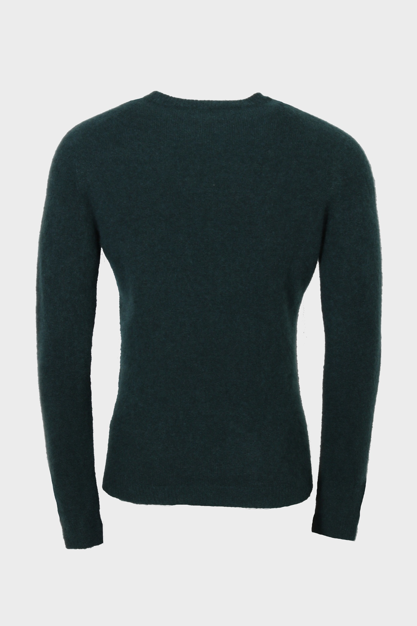 ROBERTO COLLINA Fluffy Cashmere Silk Sweater in Bottle Green