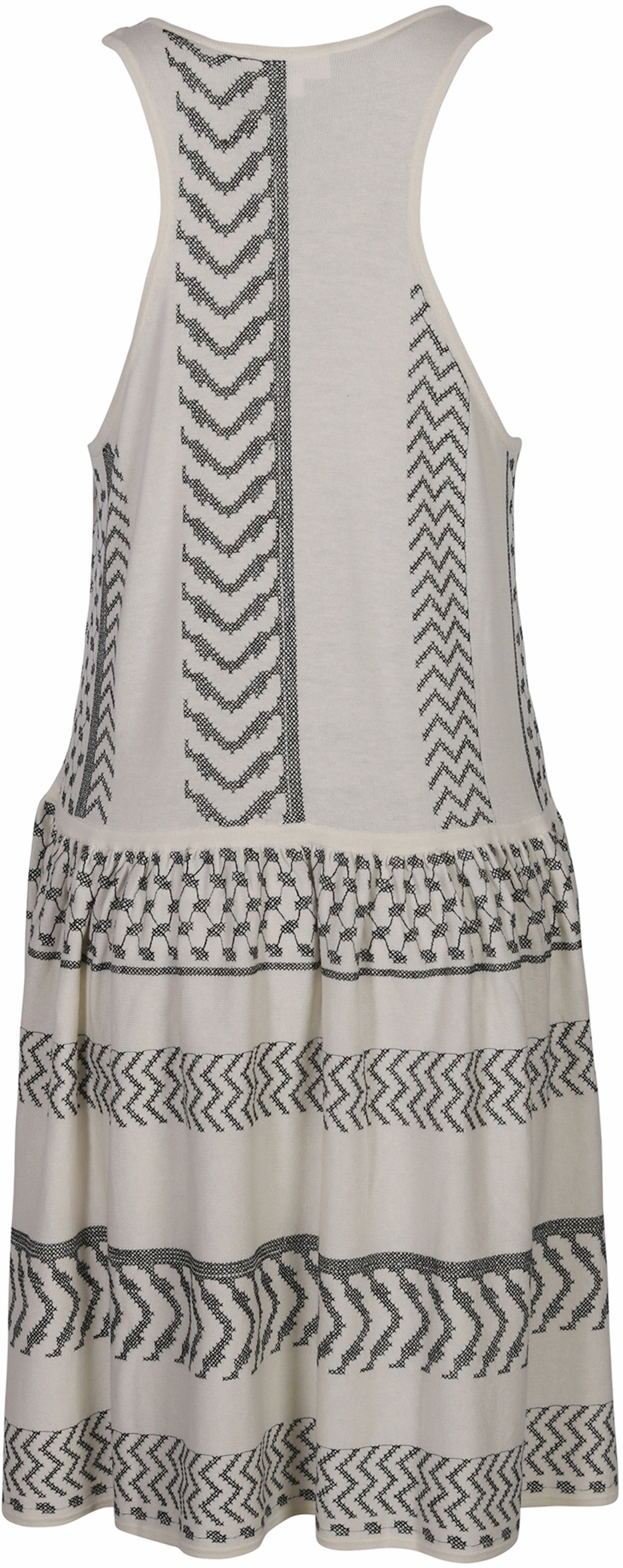Lala Berlin Knit Dress Kalis Kufiya Stitched Offwhite
