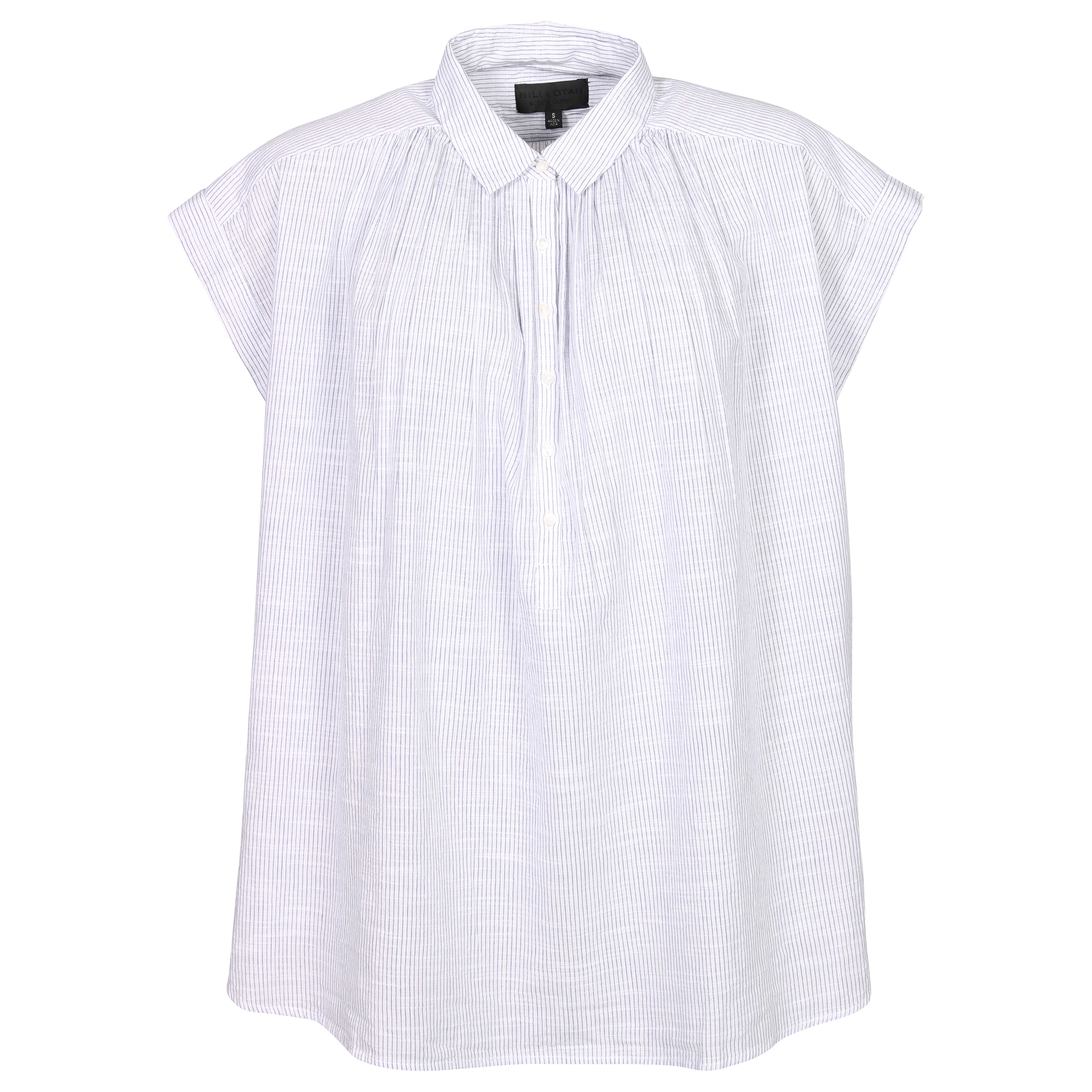 Nili Lotan Blouse Normandy Blue/White Stripes