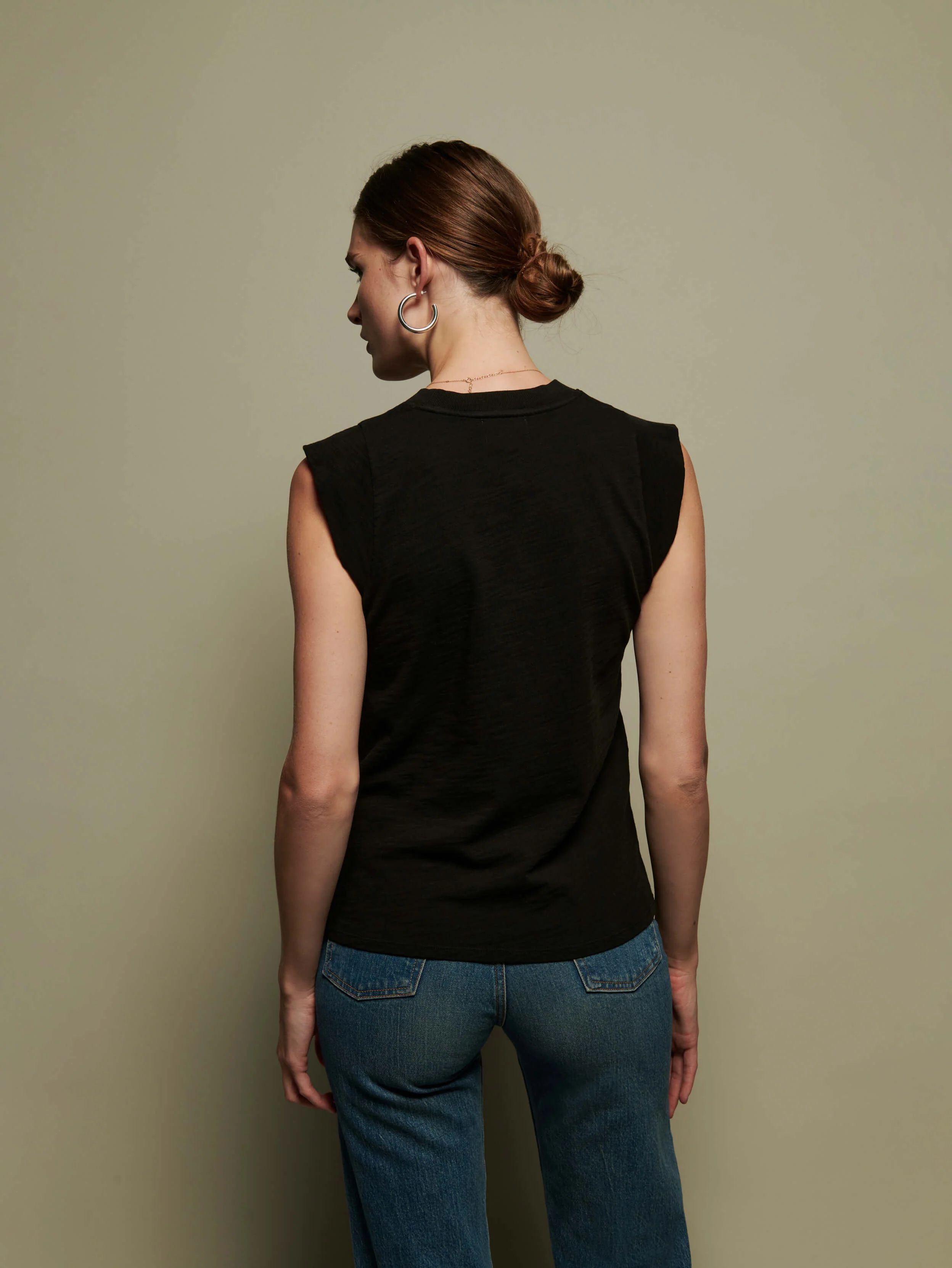 NATION LTD Muscle Tank in Black