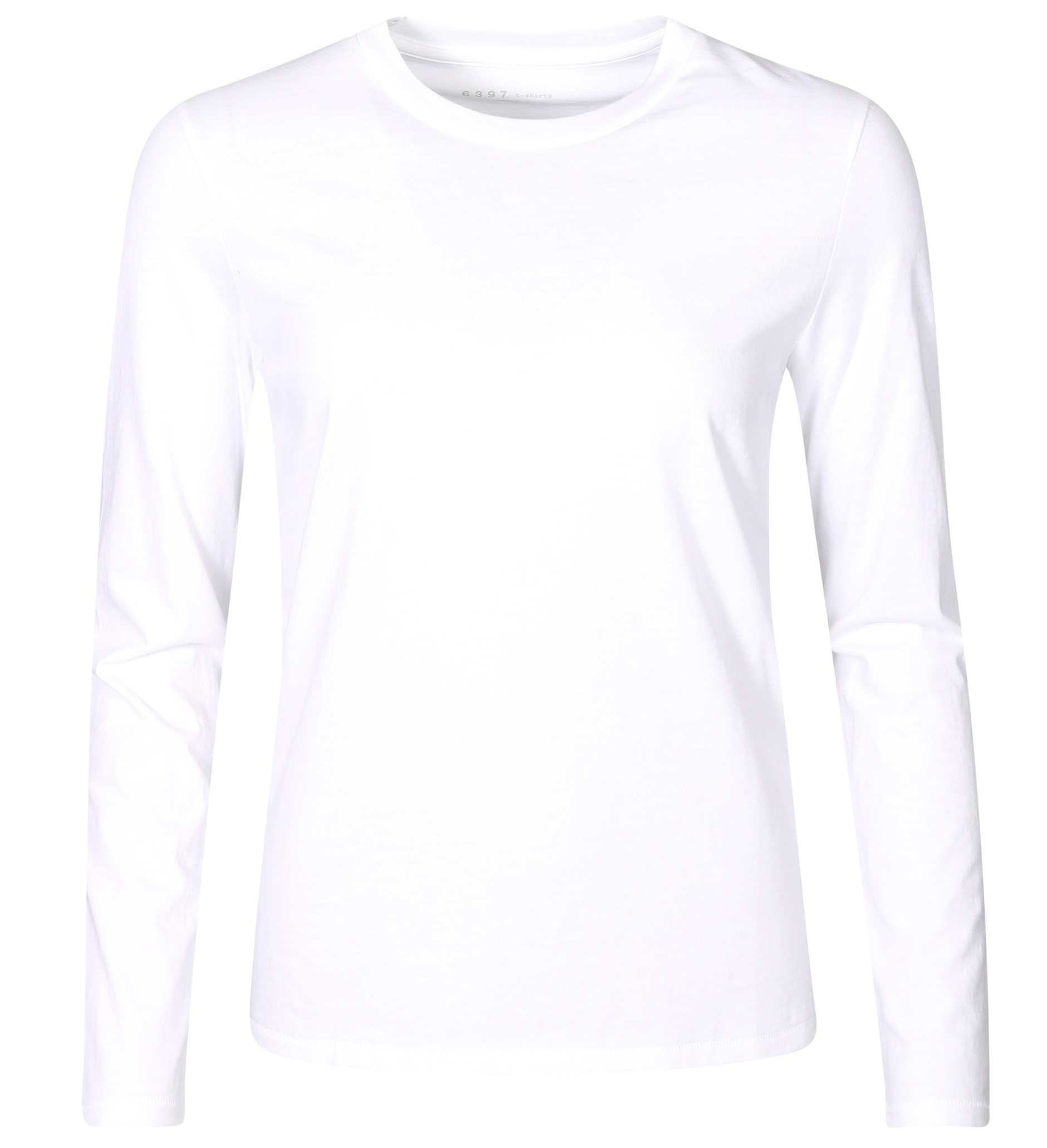 6397 L/S Mini Boy T in Optic White M