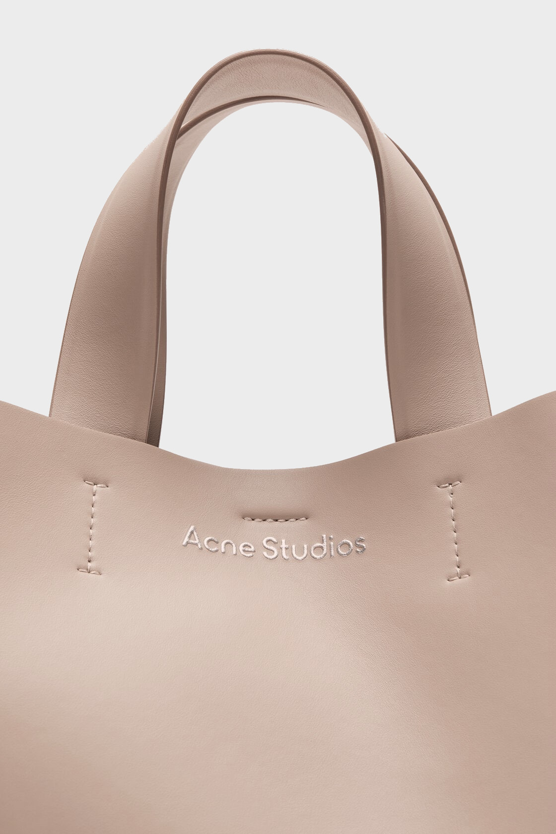 ACNE STUDIOS Musubi Midi Tote Bag in Taupe Beige