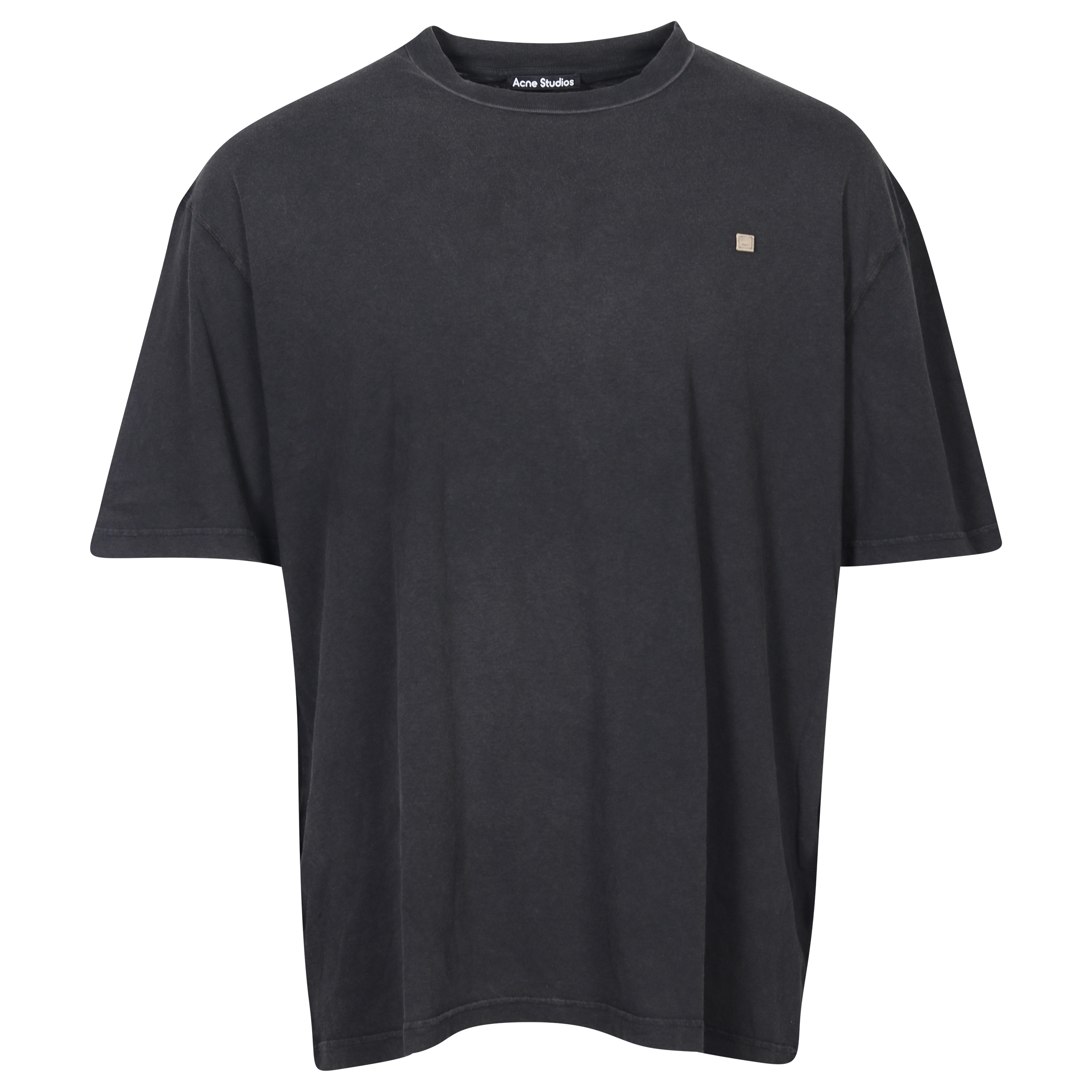 Acne Studios Face Oversized T-Shirt Washed Black