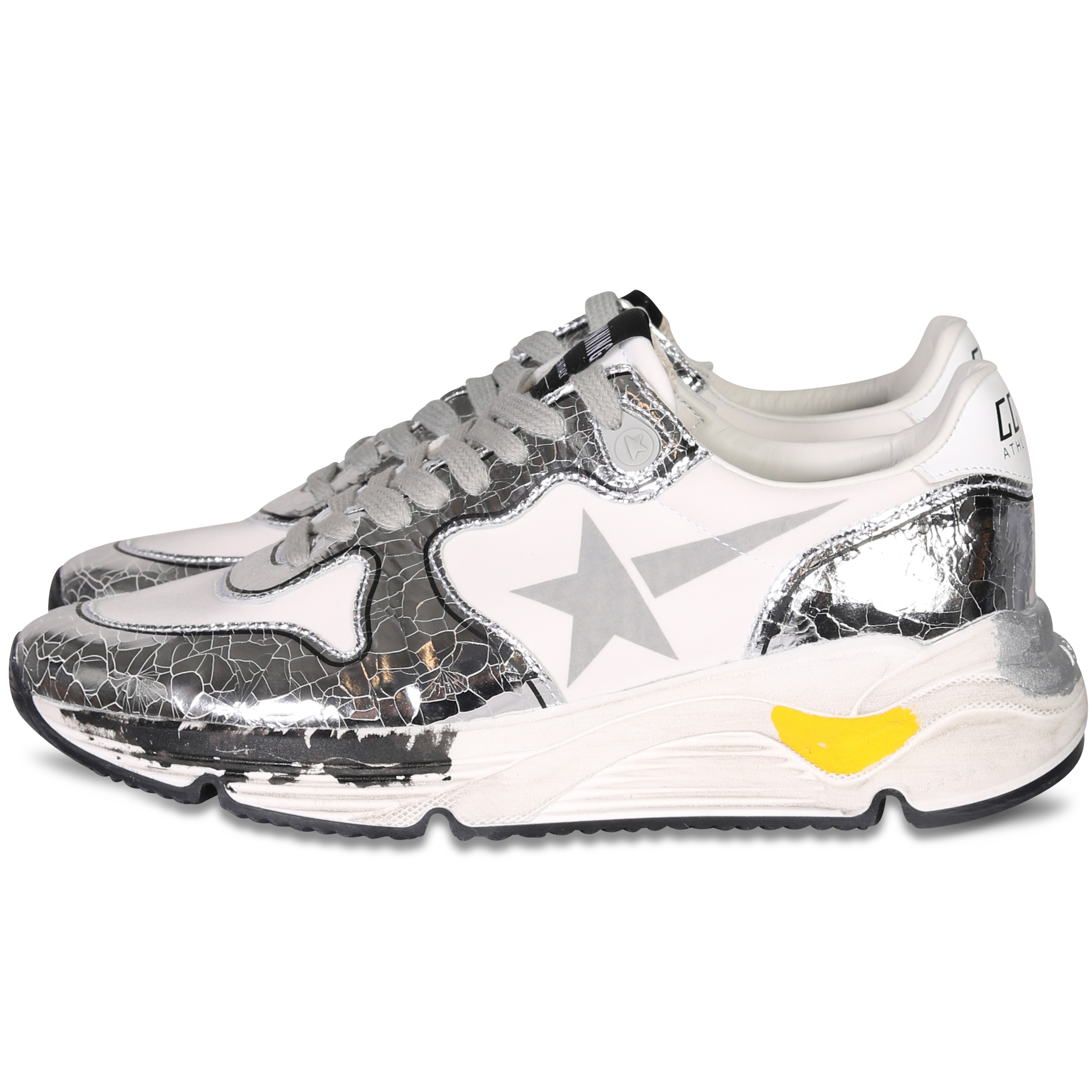 Golden Goose Sneaker Running White/Silver