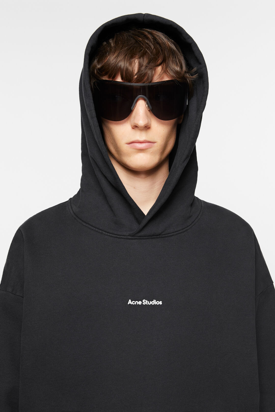 ACNE STUDIOS Stamp Oversize Sweathoodie in Black S