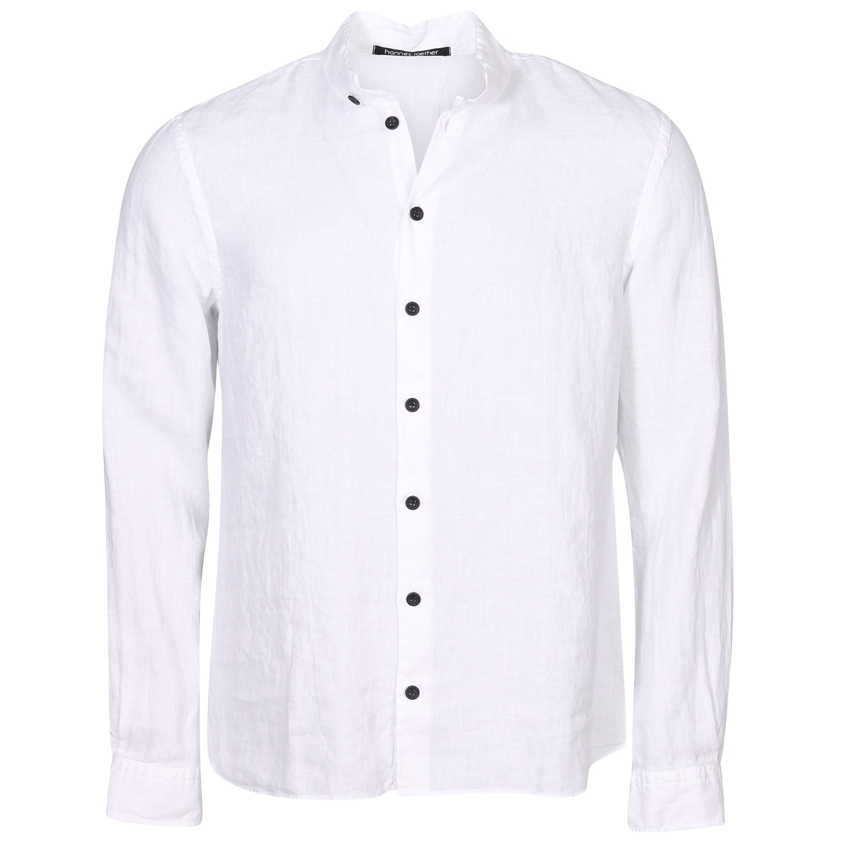 HANNES ROETHER Linen Shirt in White