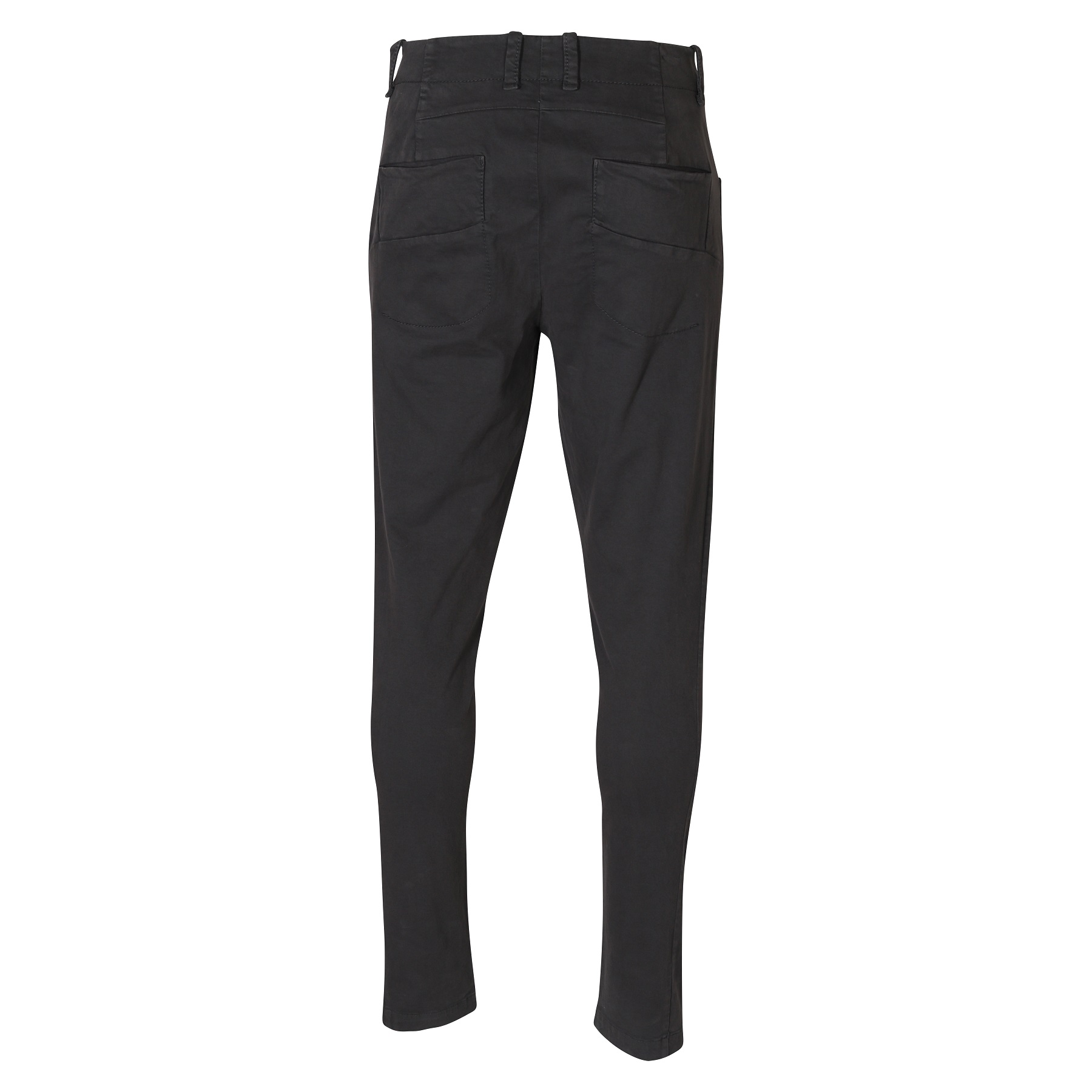 TRANSIT UOMO Cotton Stretch Pant in Dark Grey XL