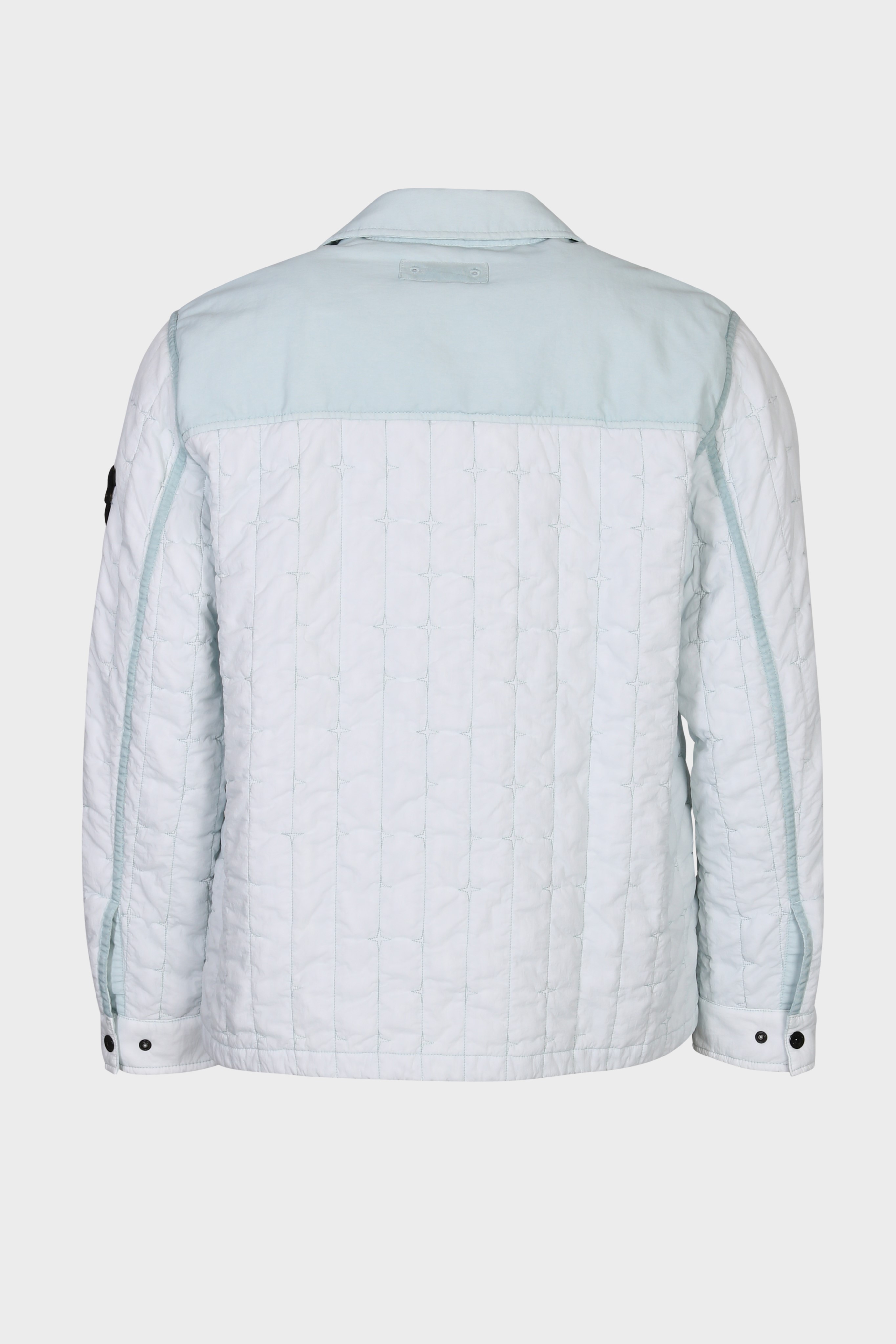 STONE ISLAND Quilted Nylon Stella Jacket in Sky Blue L