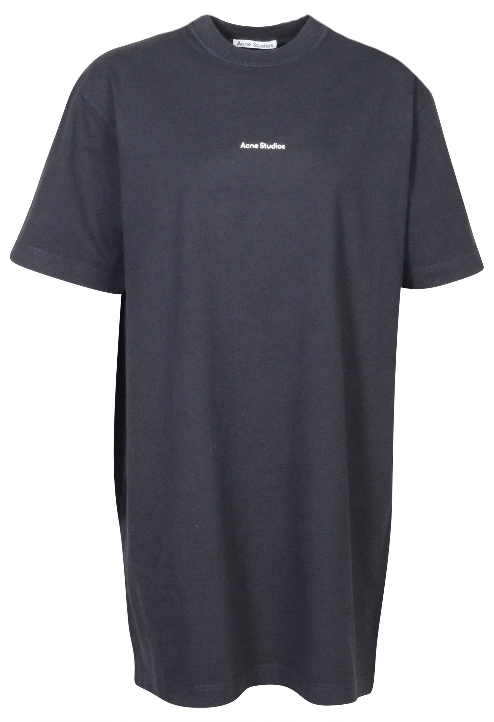 Acne Studios T-Shirt Dress Erin Stamp Black