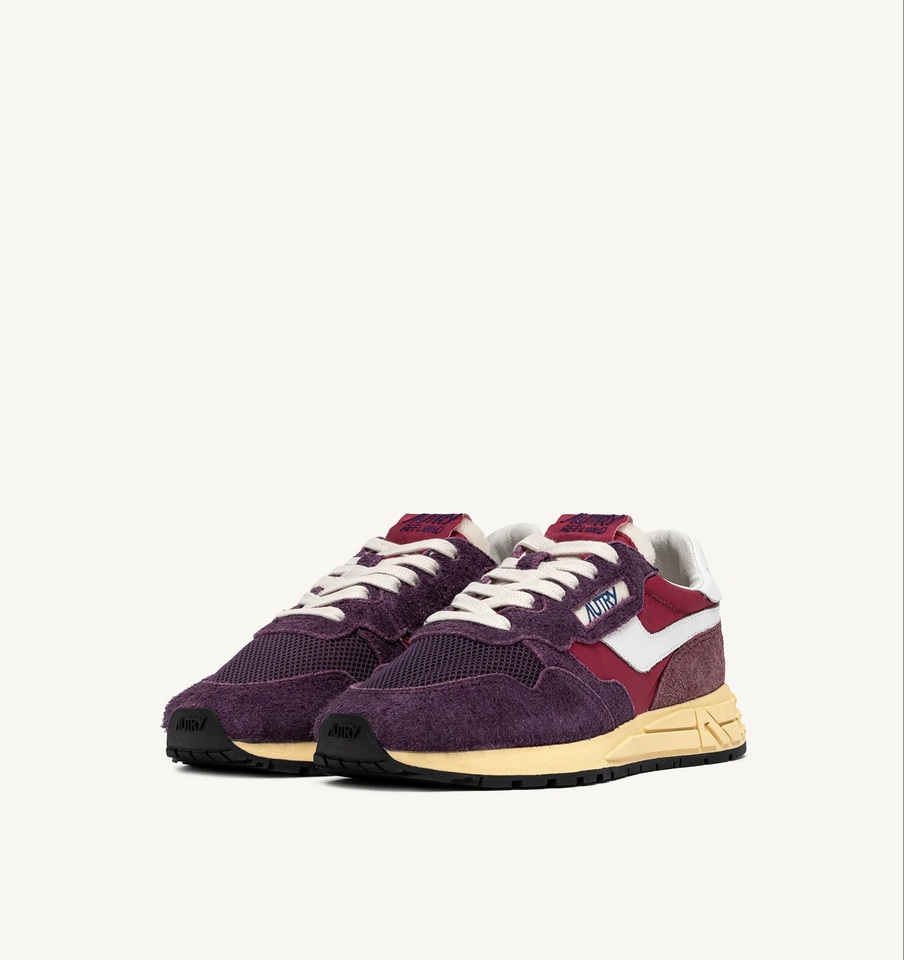 AUTRY ACTION SHOES Reelwind Low Sneaker Nylon in Plum