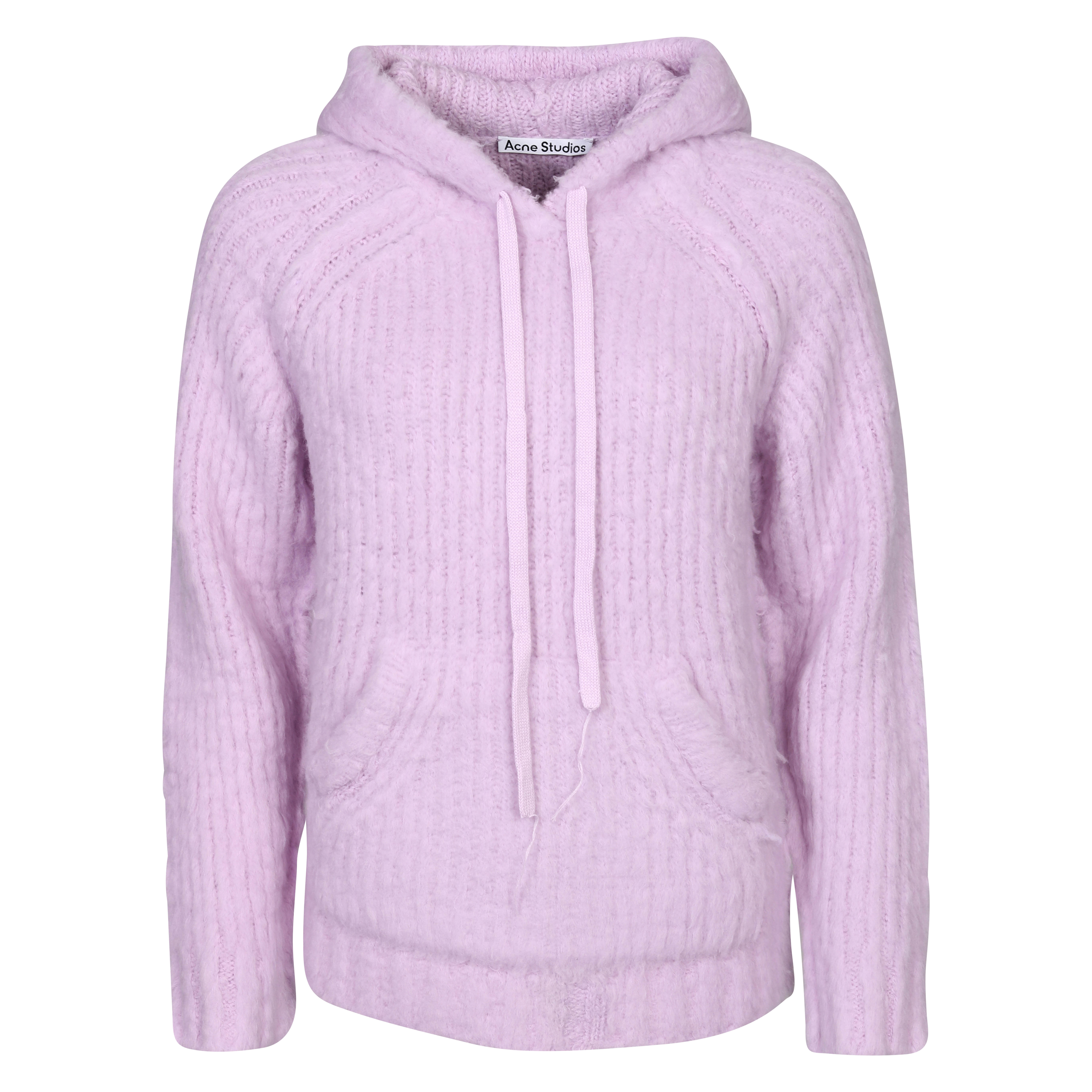 Acne Studios Knit Hoodie in Pale Lilac