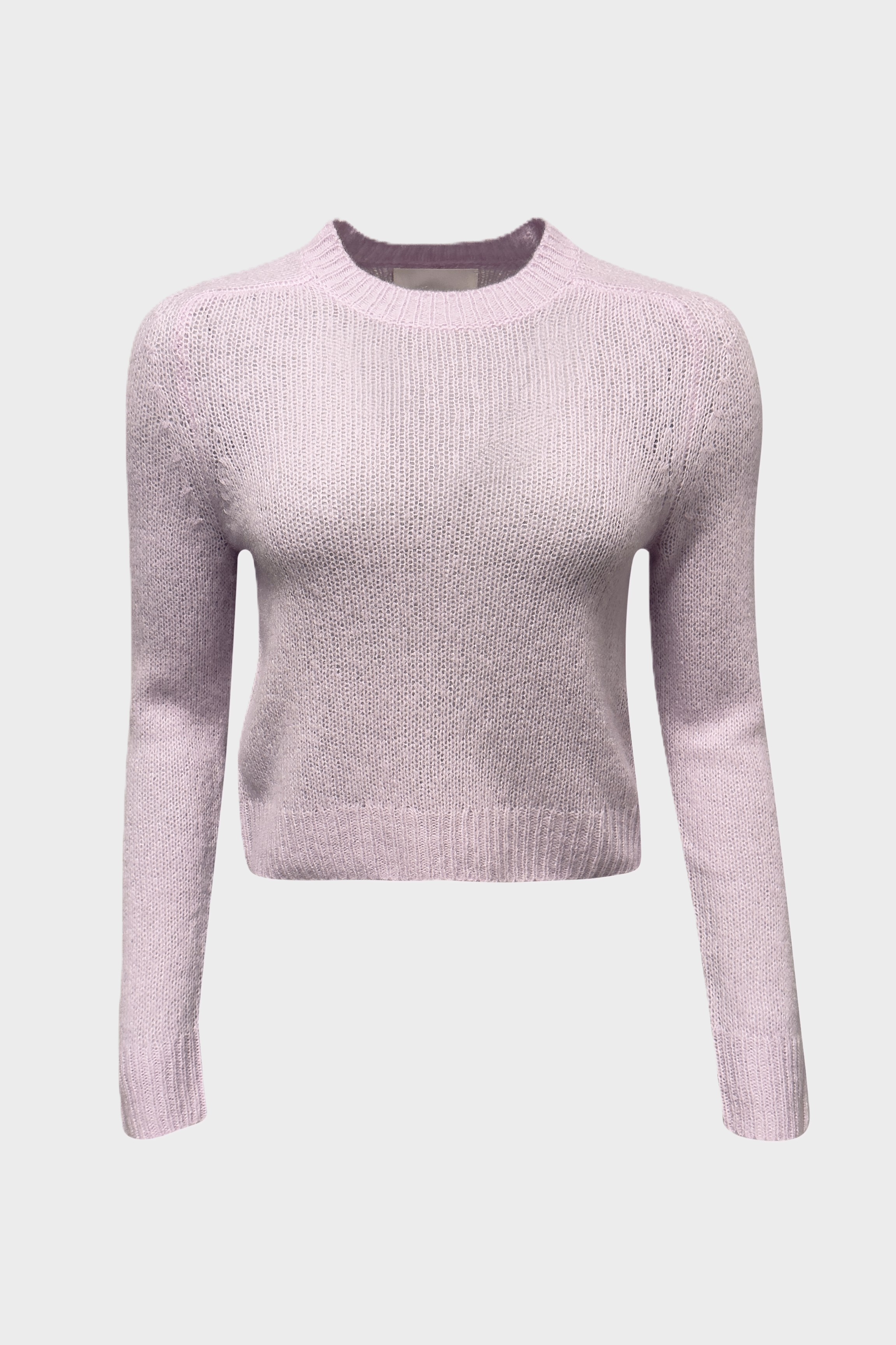 LISA YANG Solene Cotton/Silk Sweater in Light Pink