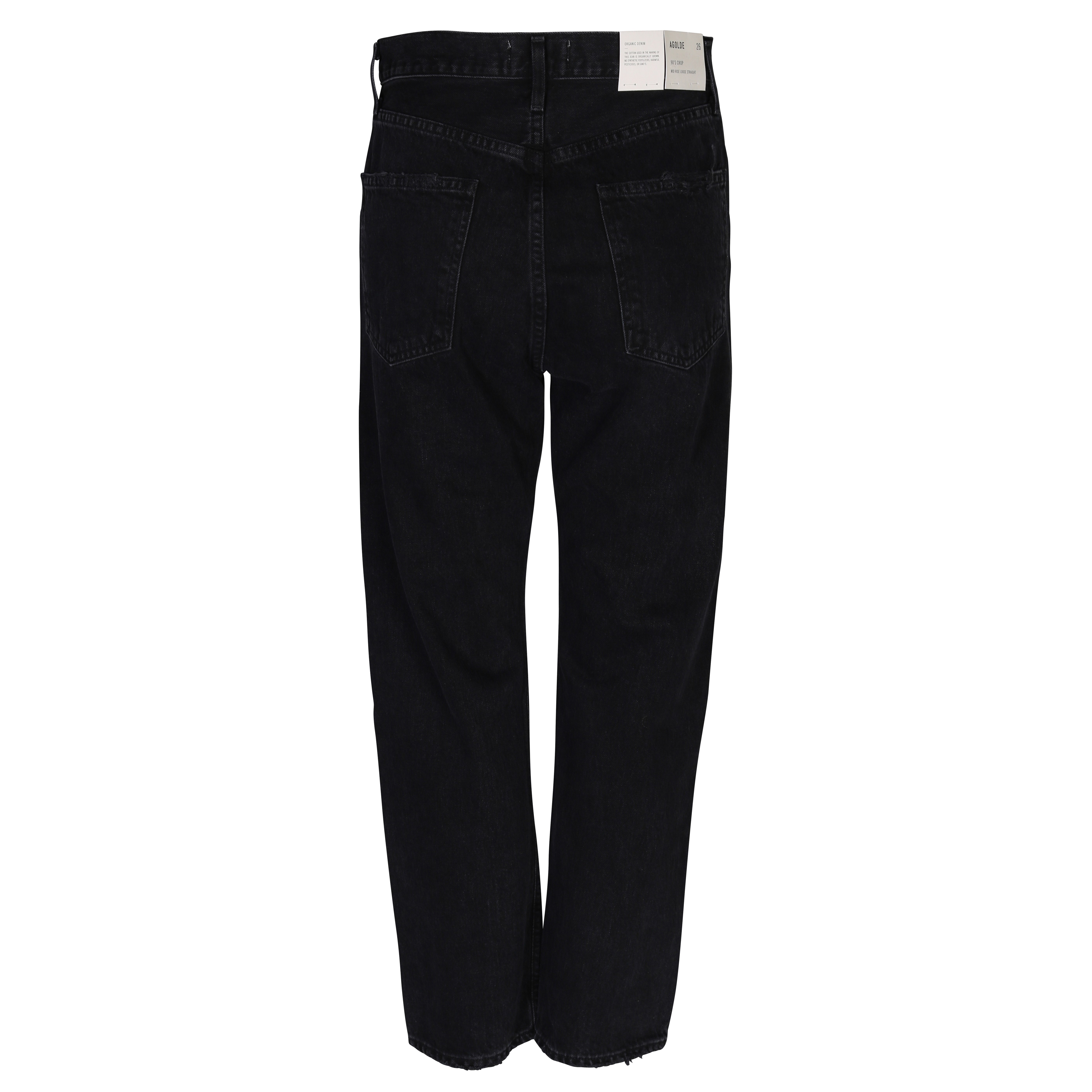Agolde Jeans 90s Cropped in Black/Bauhaus Washed W 24