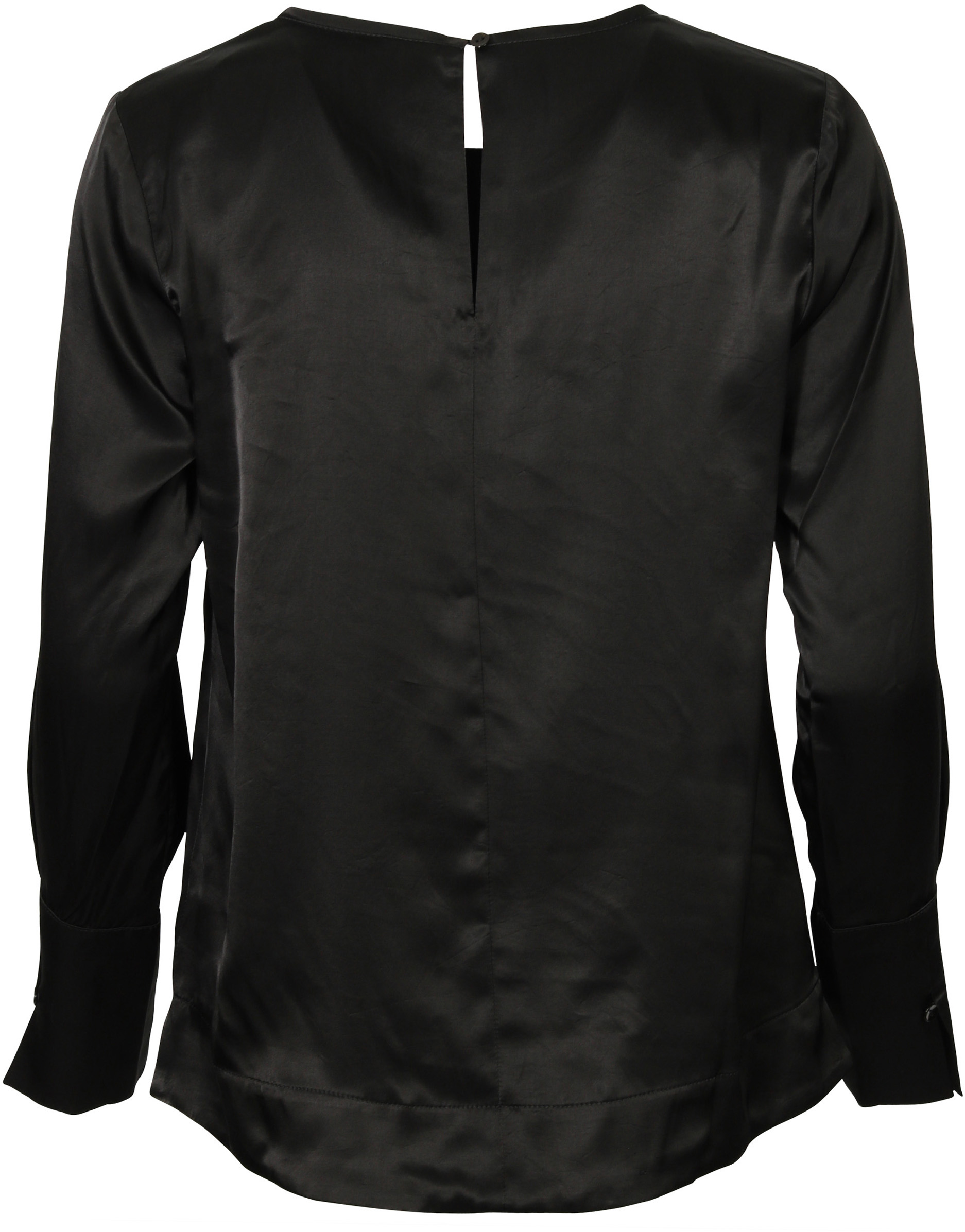 Summum Blouse Satin Viscose Black
