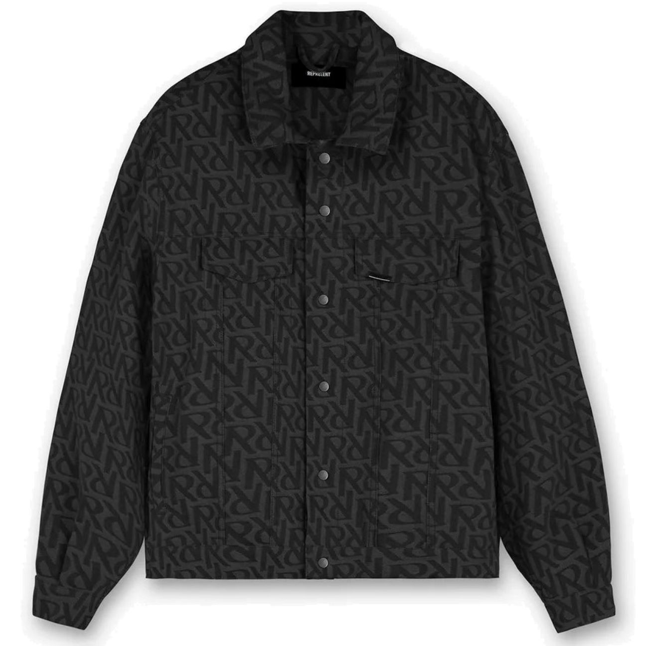 REPRESENT Initial Denim Jacket in Black