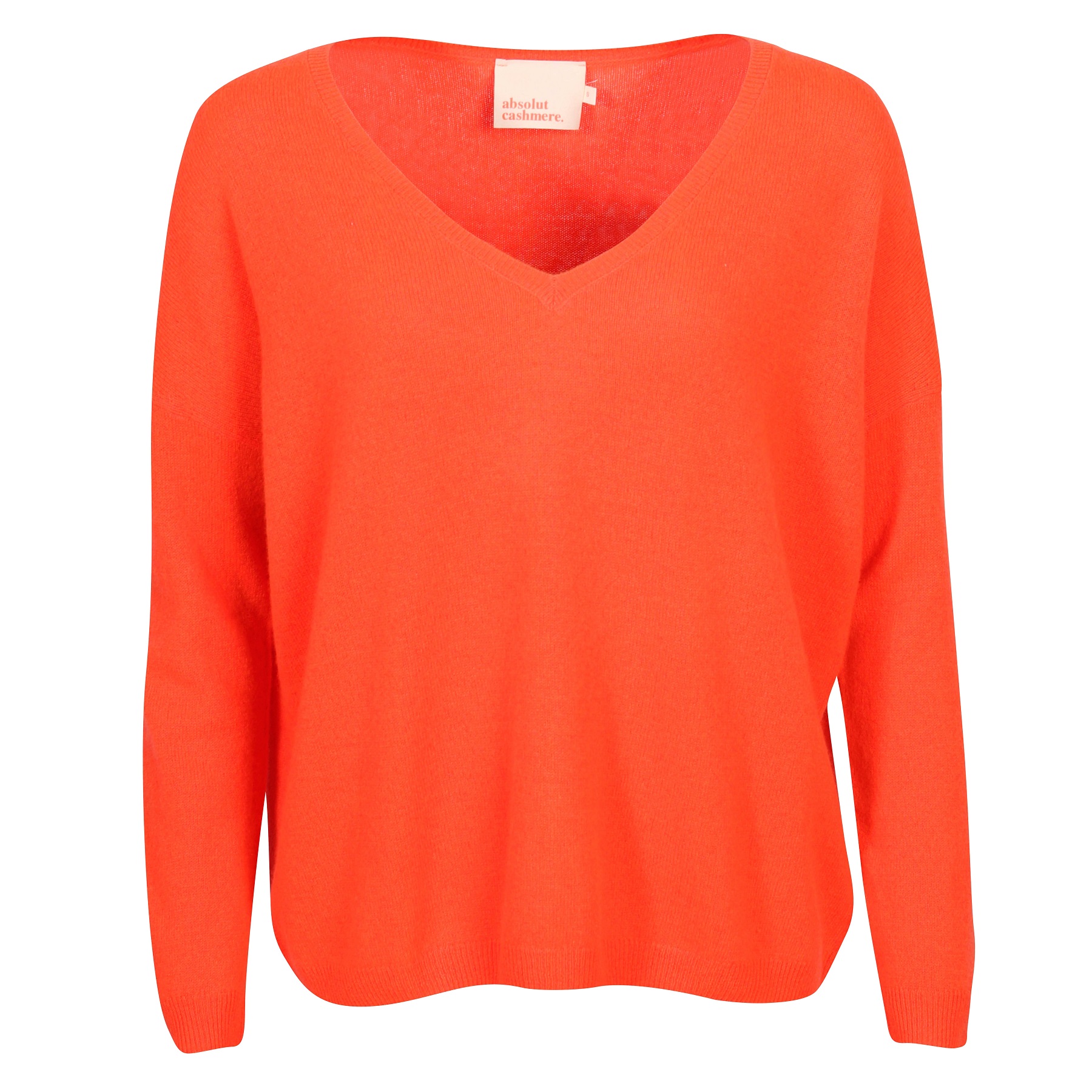 Absolut Cashmere Pullover Angele in Corail Fluo S