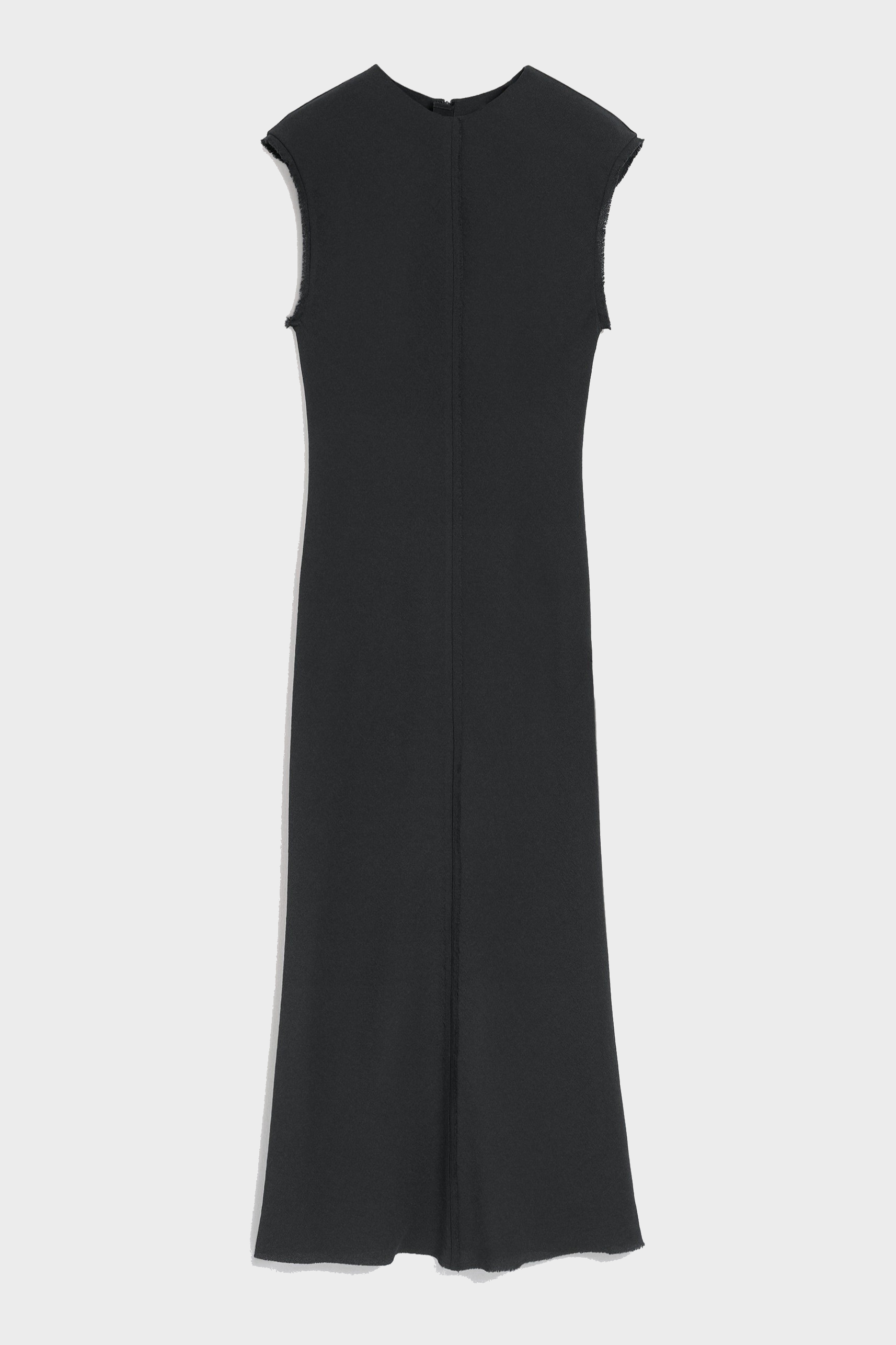 AMI PARIS Viscose Dress in Anthracite