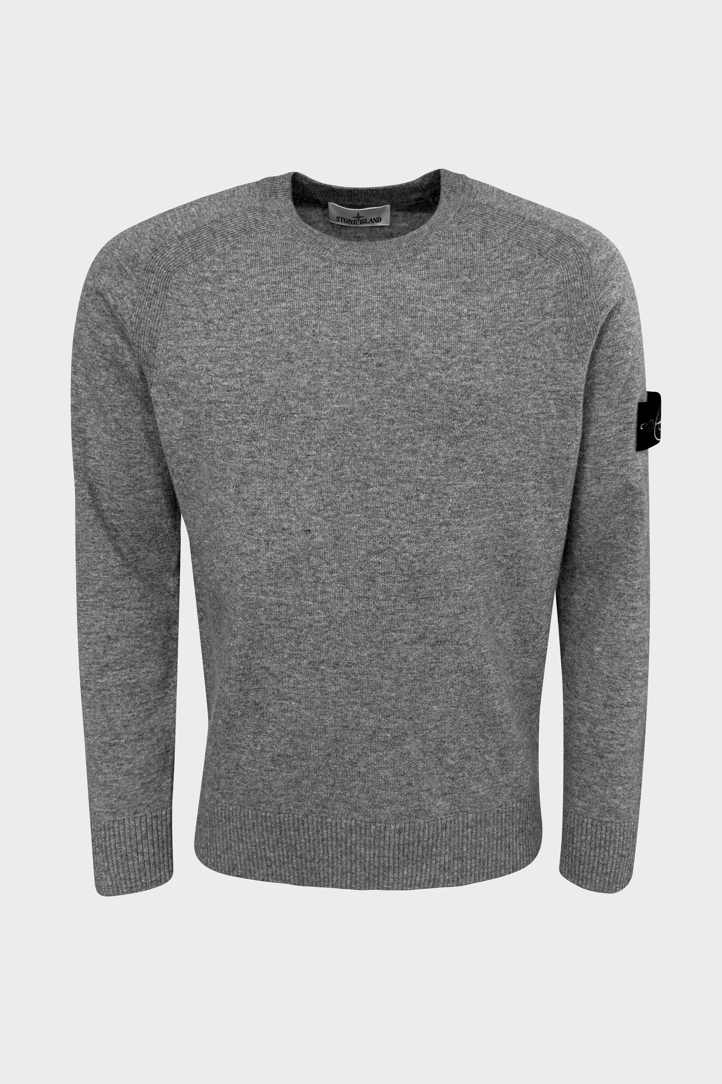 STONE ISLAND Knit Pullover in Heather Dark Grey