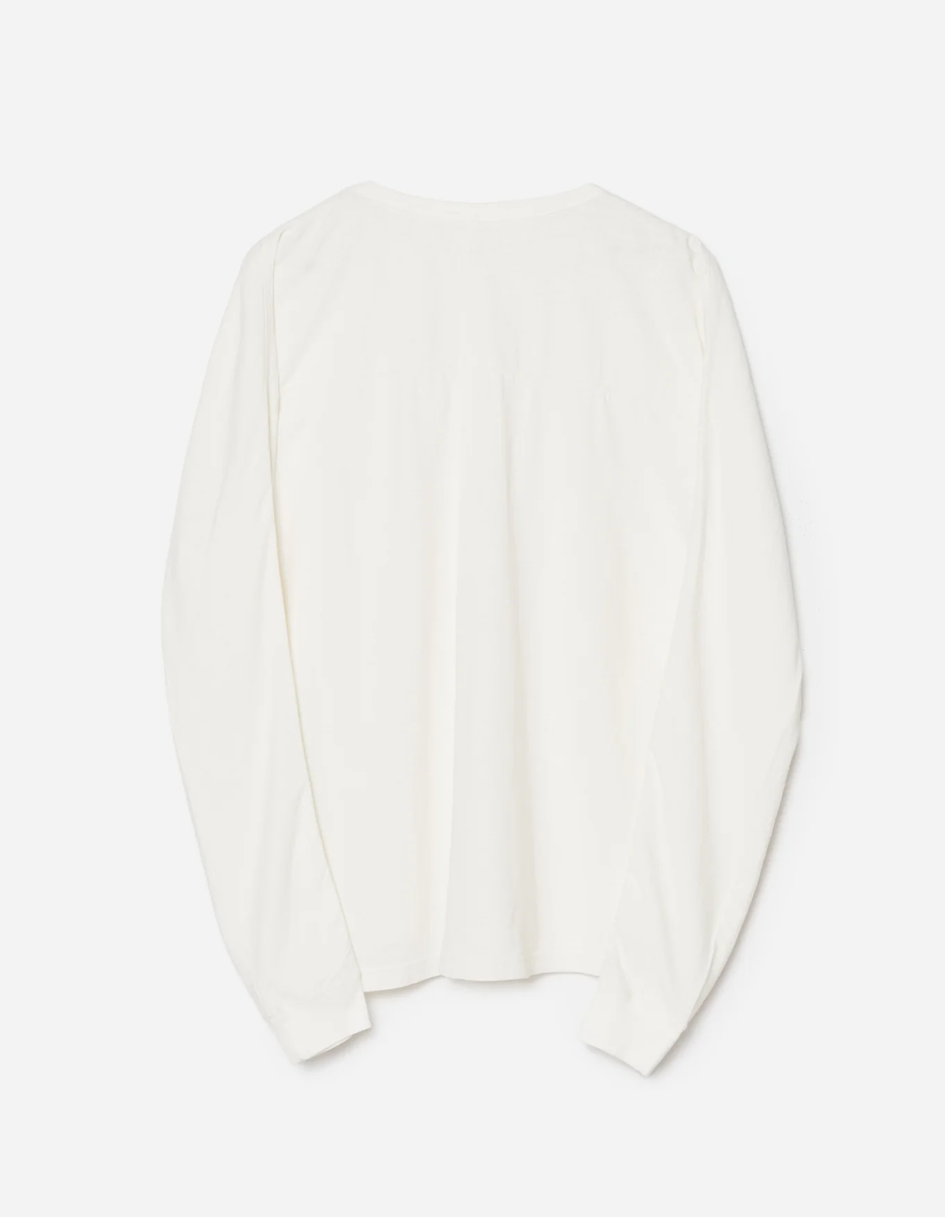 MAHARISHI 5245 Hemp Cross Oversized Longsleeve in White