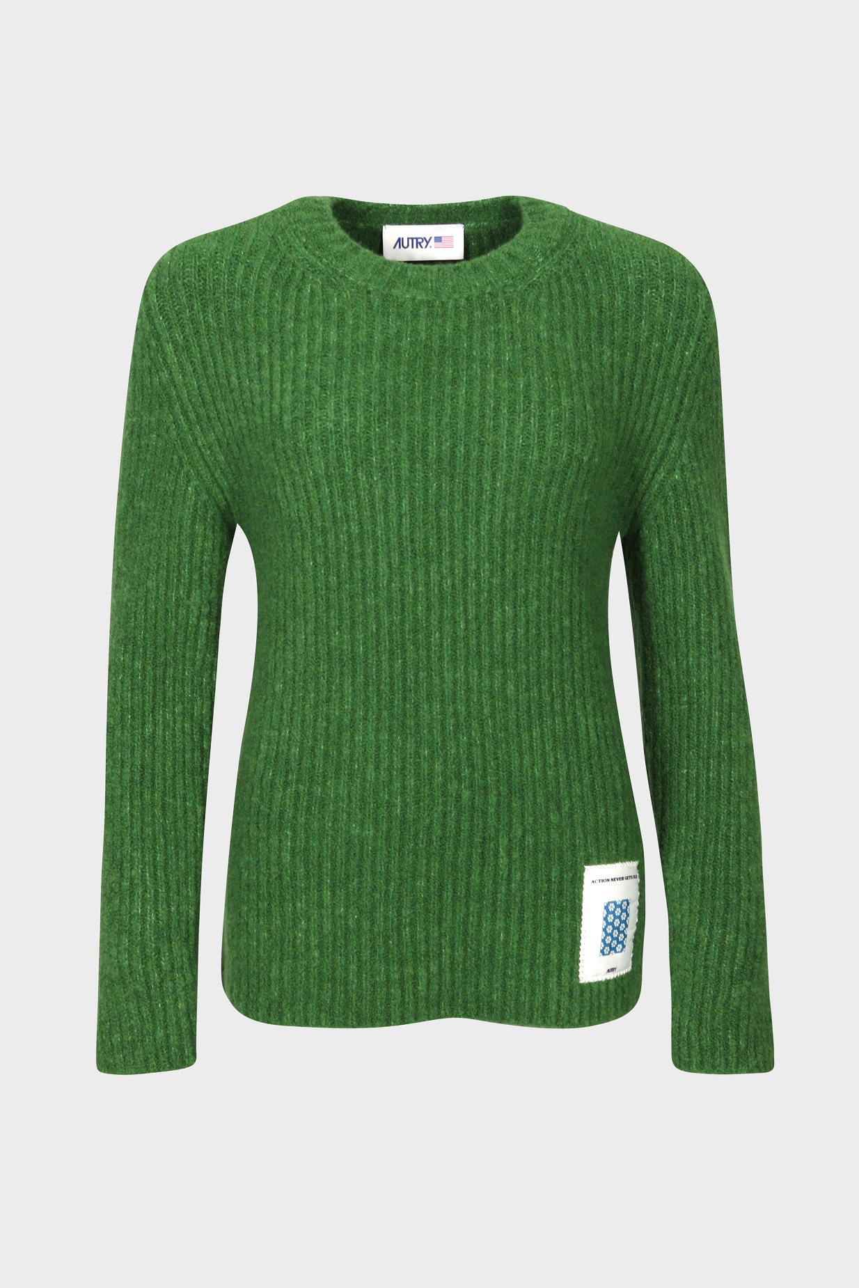 AUTRY ACTION SHOES Knit Pullover in Lime XS AUTRY ACTION SHOES Knit Pullover in Lime L