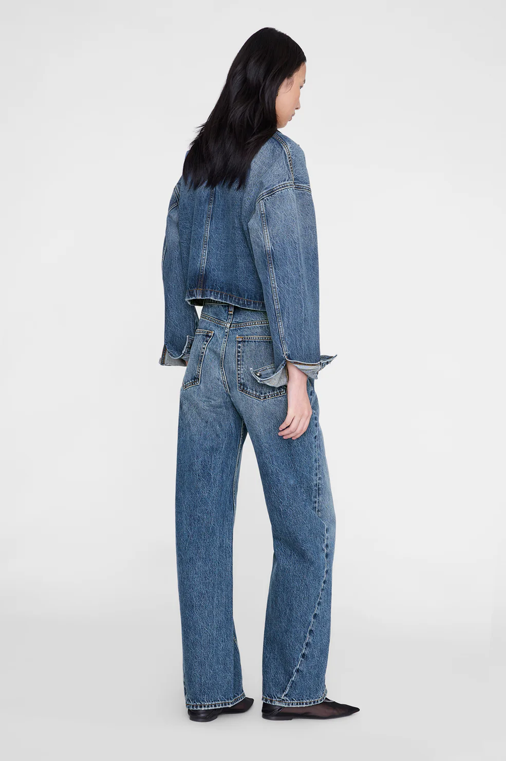 ANINE BING Yuma Denim Jacket in Cabana Blue