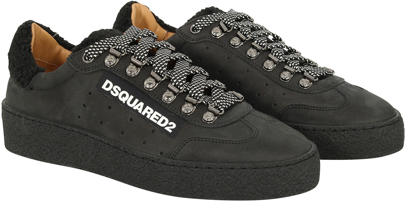 Dsquared Sneaker Nabuk/Eco Fur Black