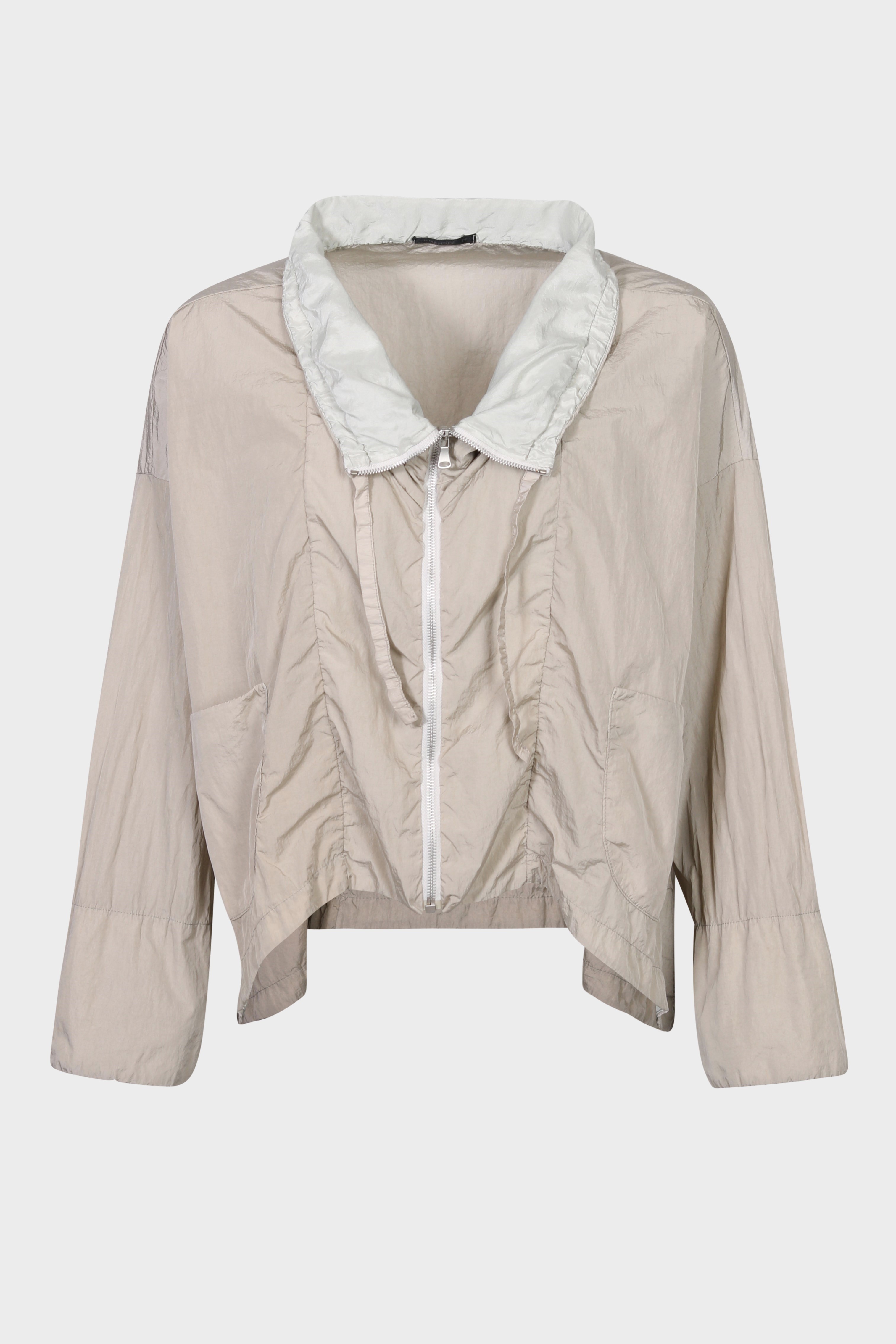 TRANSIT PAR SUCH Light Jacket in Pearl Grey