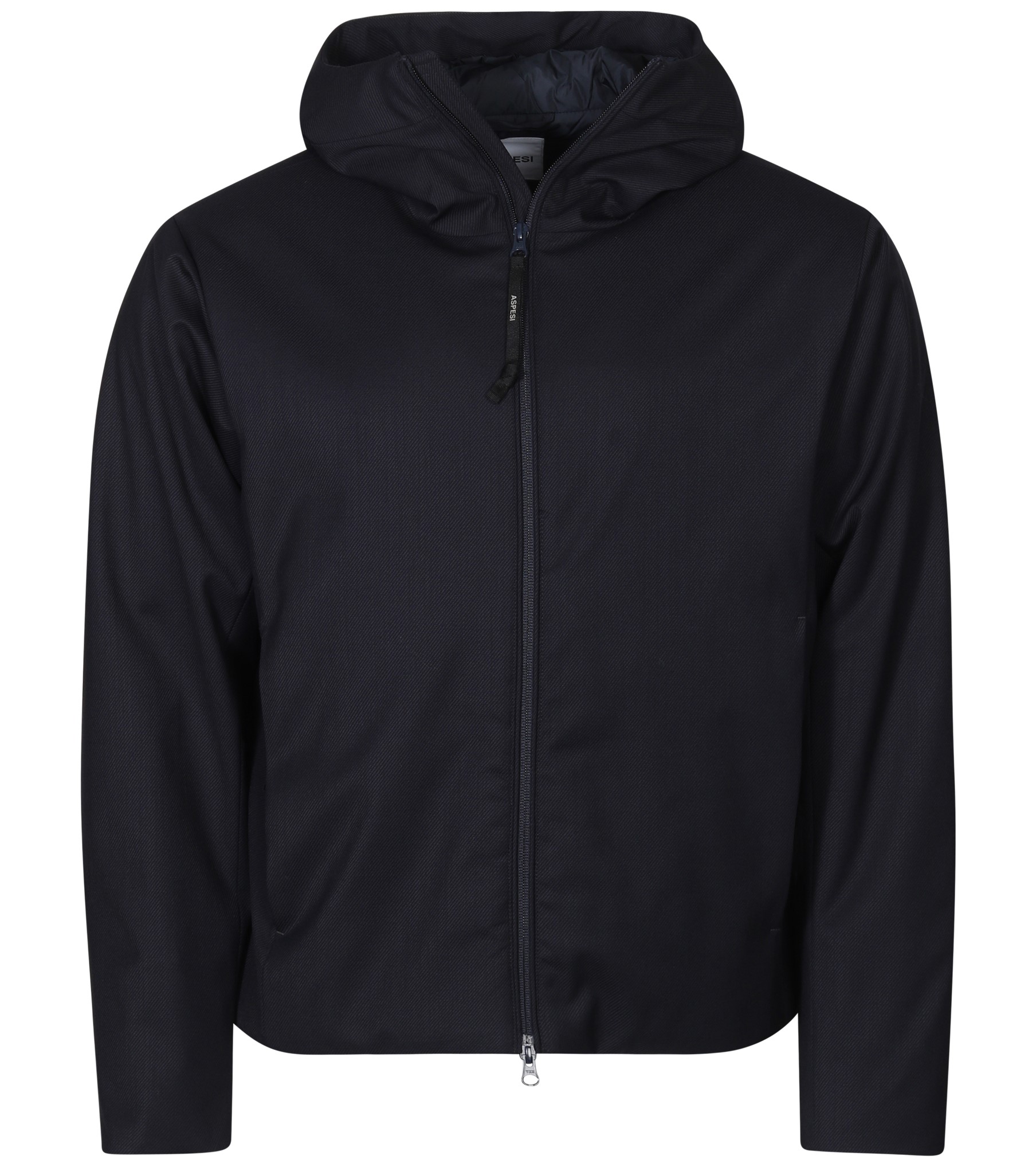ASPESI Soft Padded Wool Jacket in Navy