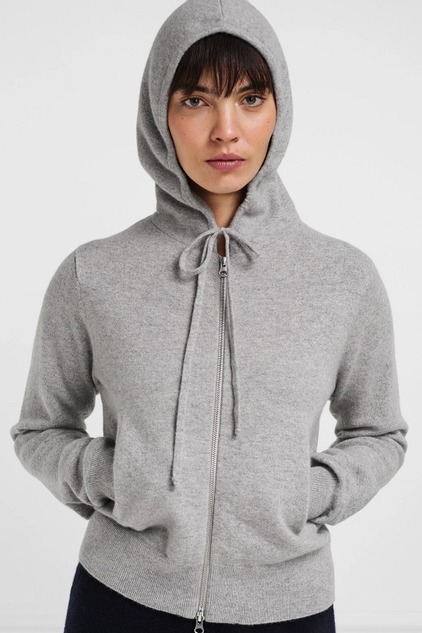 EXTREME CASHMERE Hood N°318 Hoodie in Grey